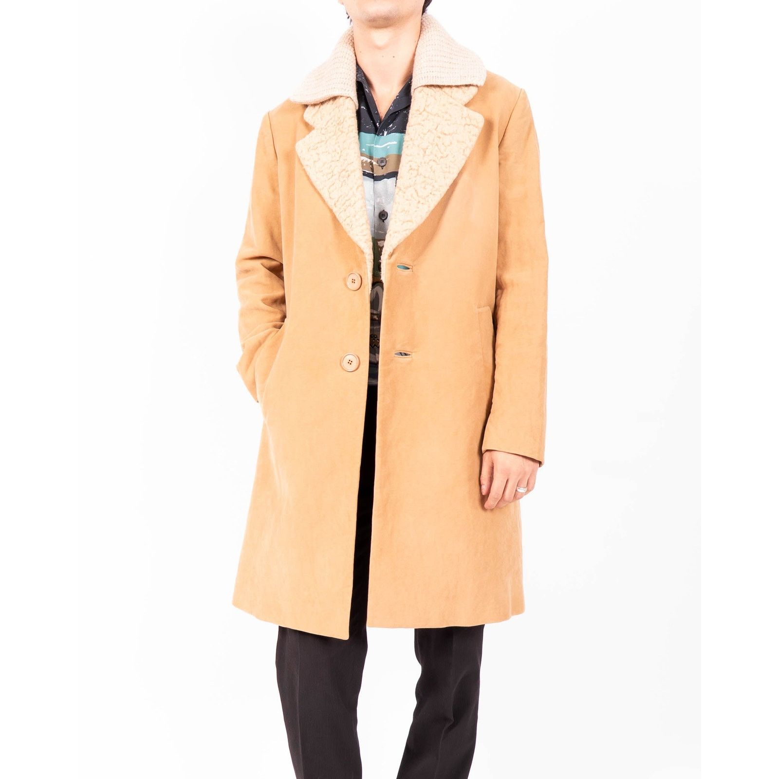 Prada FW10 Wool Trimmed Overcoat in Beige Wool Size US XL / EU 56 / 4 - 1 Thumbnail