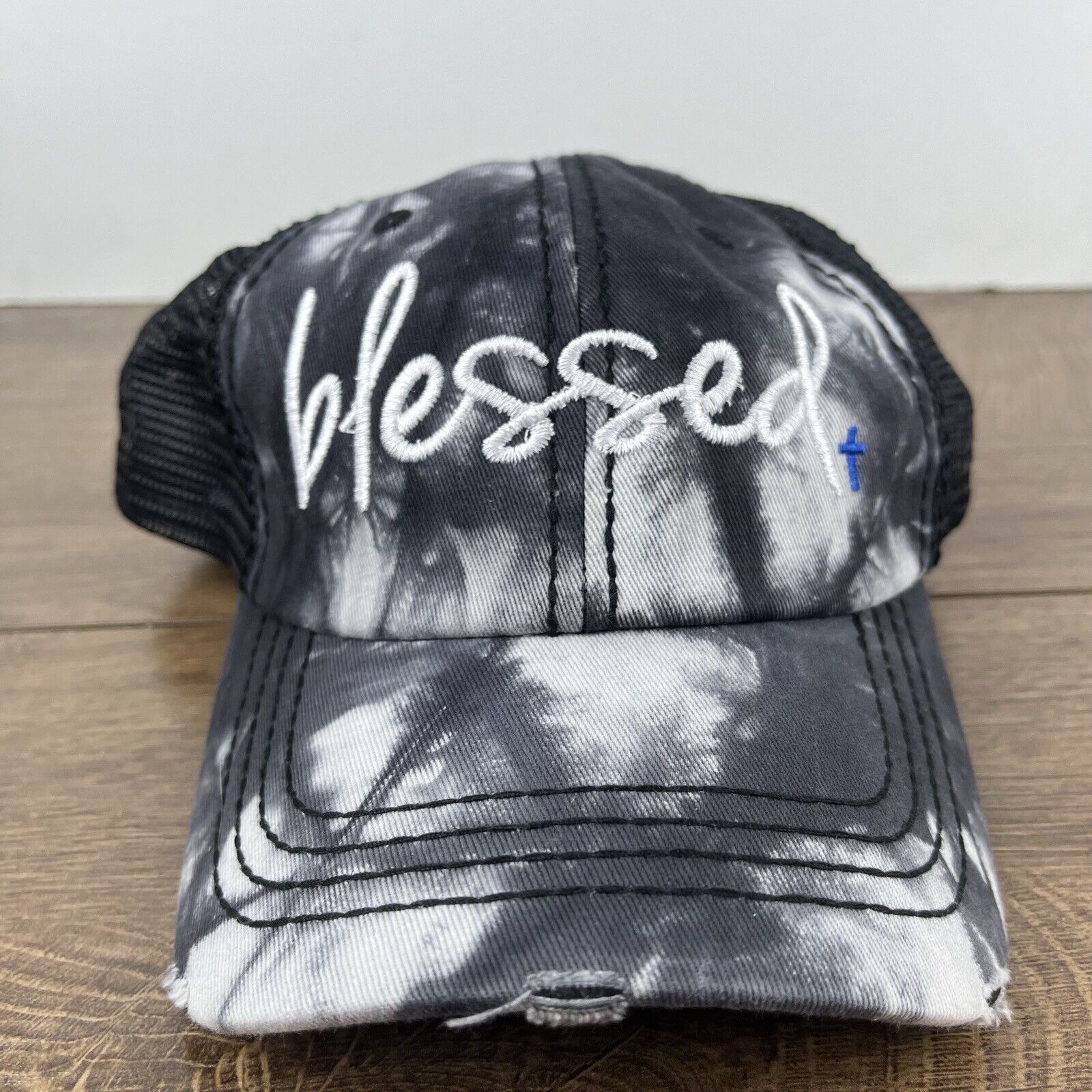 Other Blessed Hat Gray Cap Adjustable Hat Gray Adult Fit Hat Size ONE SIZE - 3 Thumbnail