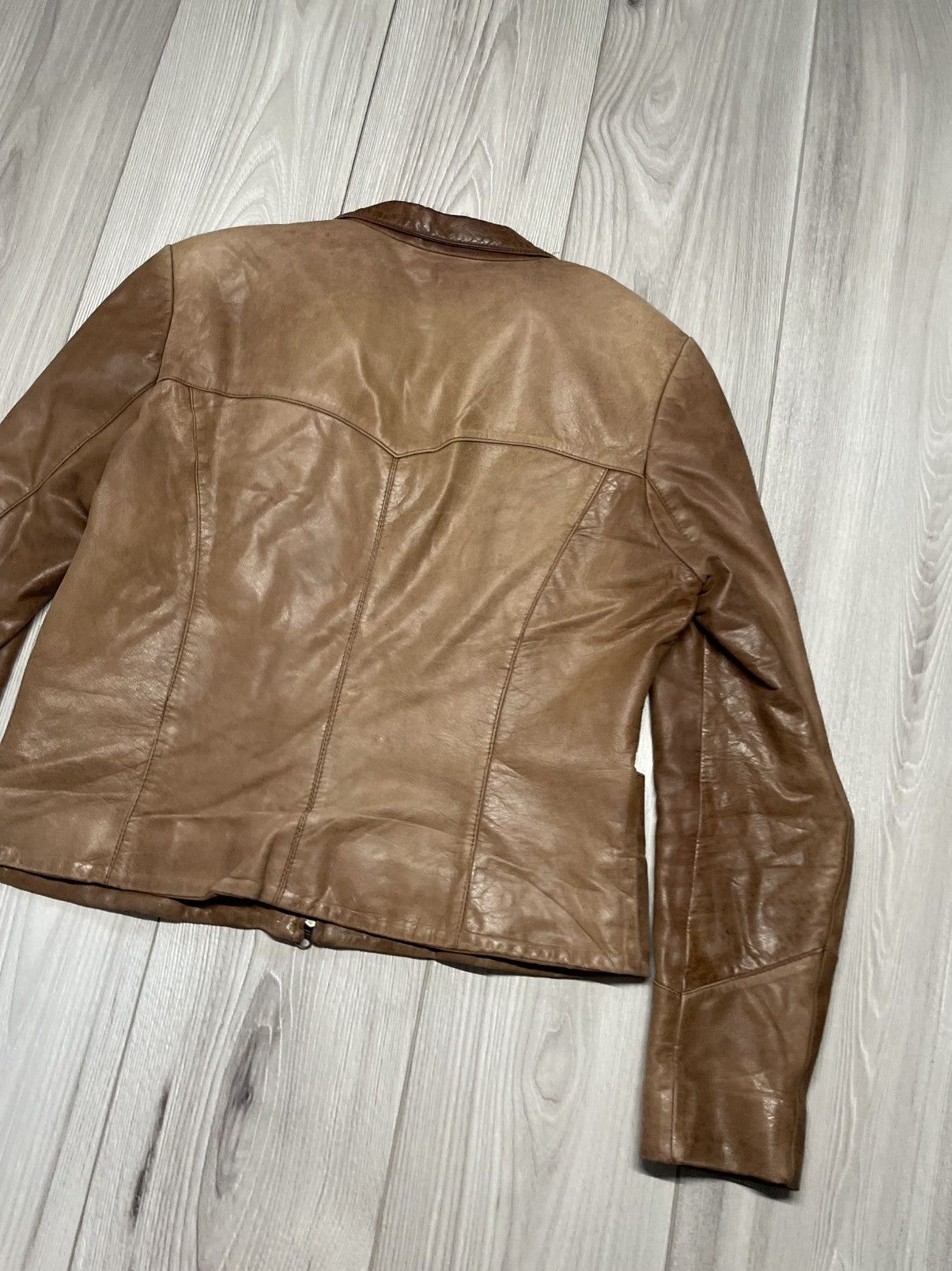 Iris von Arnim Vintage 90s Iris Von Arnim genuine leather biker jacket Size M / US 6-8 / IT 42-44 - 8 Thumbnail
