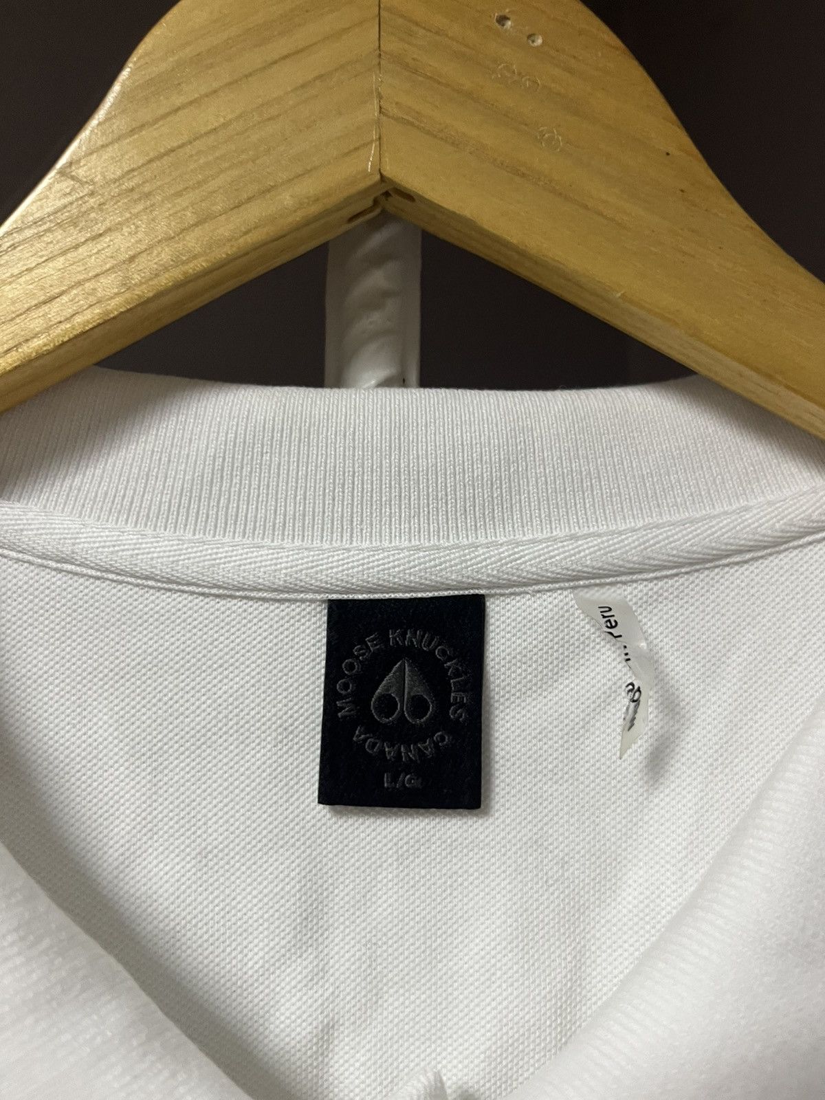 Moose Knuckles Moose Knuckles White Polo Size US L / EU 52-54 / 3 - 3 Thumbnail