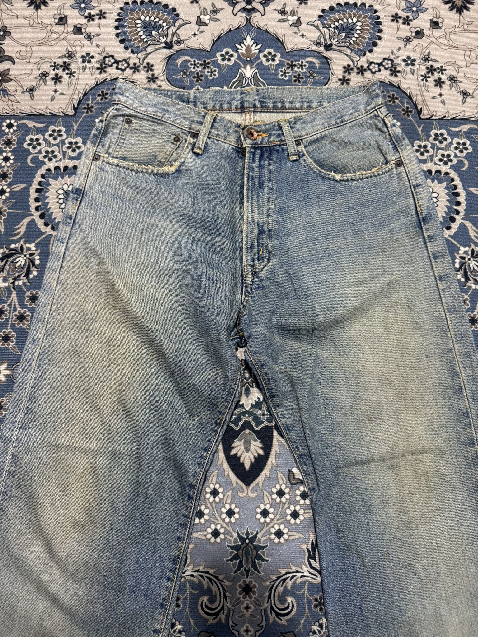 Beauty Beast × If Six Was Nine × Japanese Brand Vintage Edwin 501X Distressed Denim Selvadge Redline Jeans Size US 30 / EU 46 - 3 Thumbnail