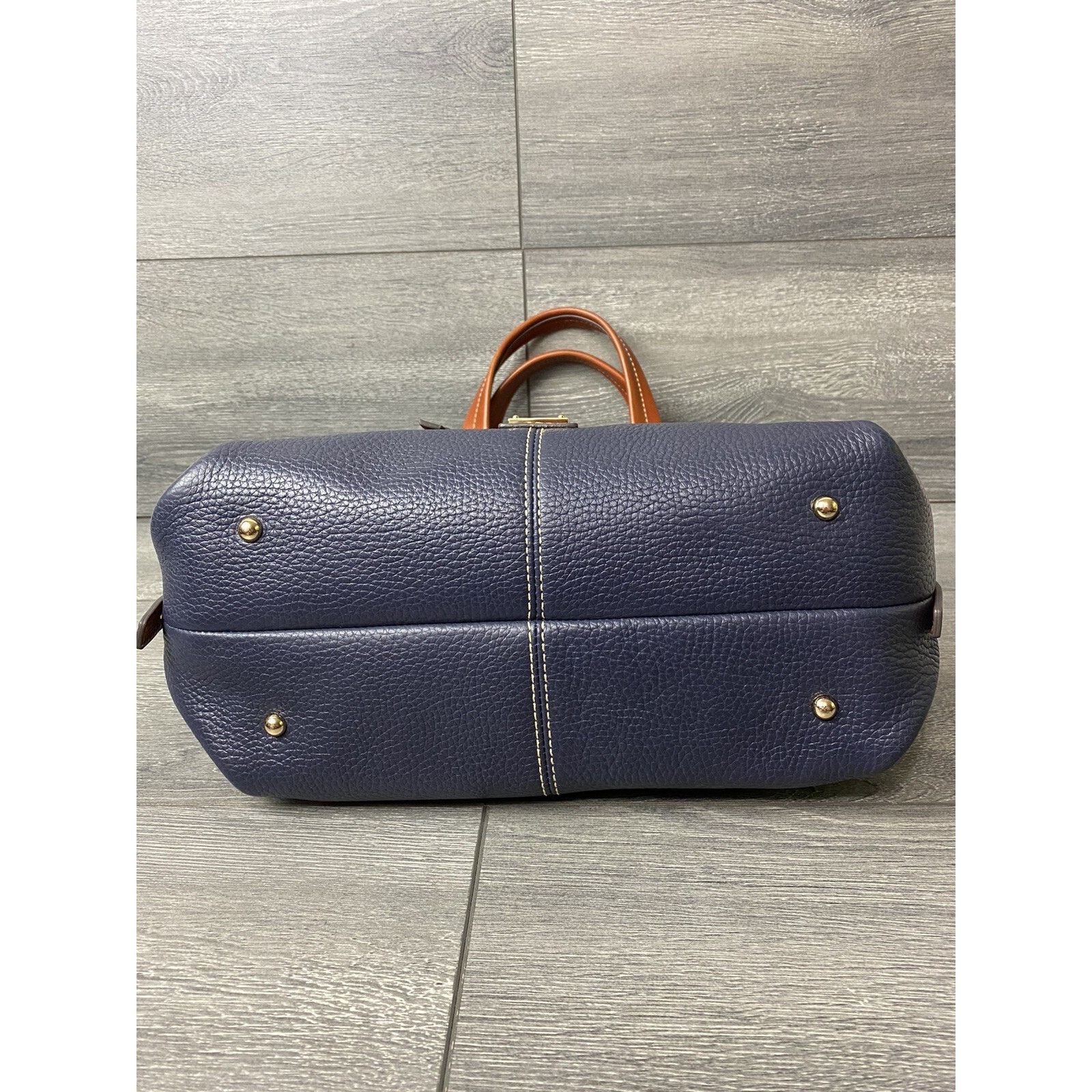 Dooney & Bourke Dooney & Bourke Pebble Leather Sara Bag Midnight Bag B000484 Size ONE SIZE - 5 Thumbnail
