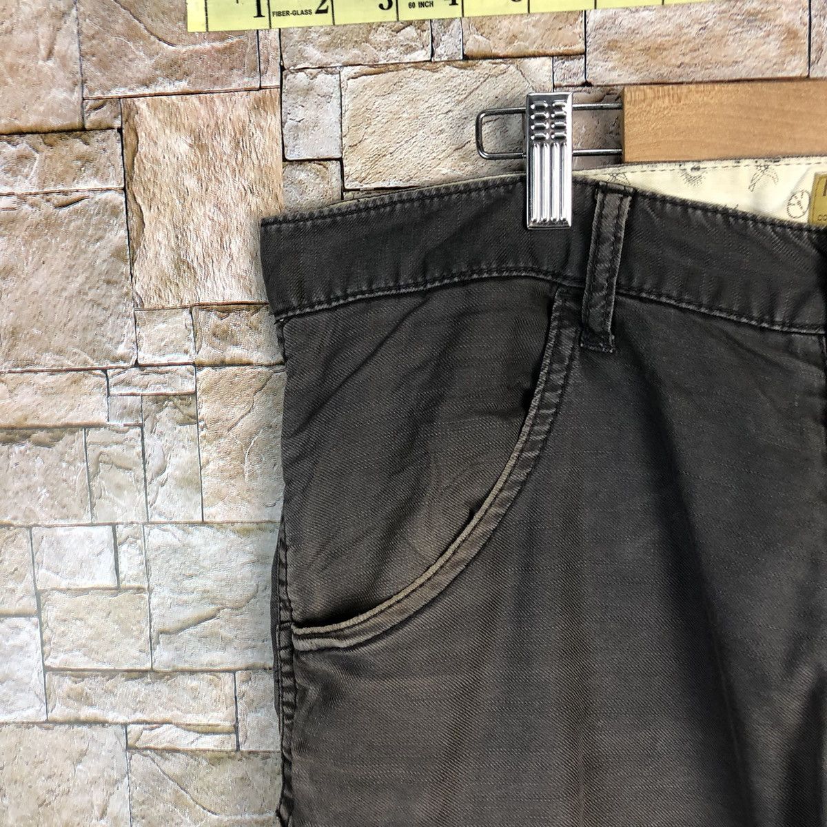 Japanese Brand Flash Report Brown Cargo Multipocket Pants #A351 Size US 34 / EU 50 - 8 Thumbnail
