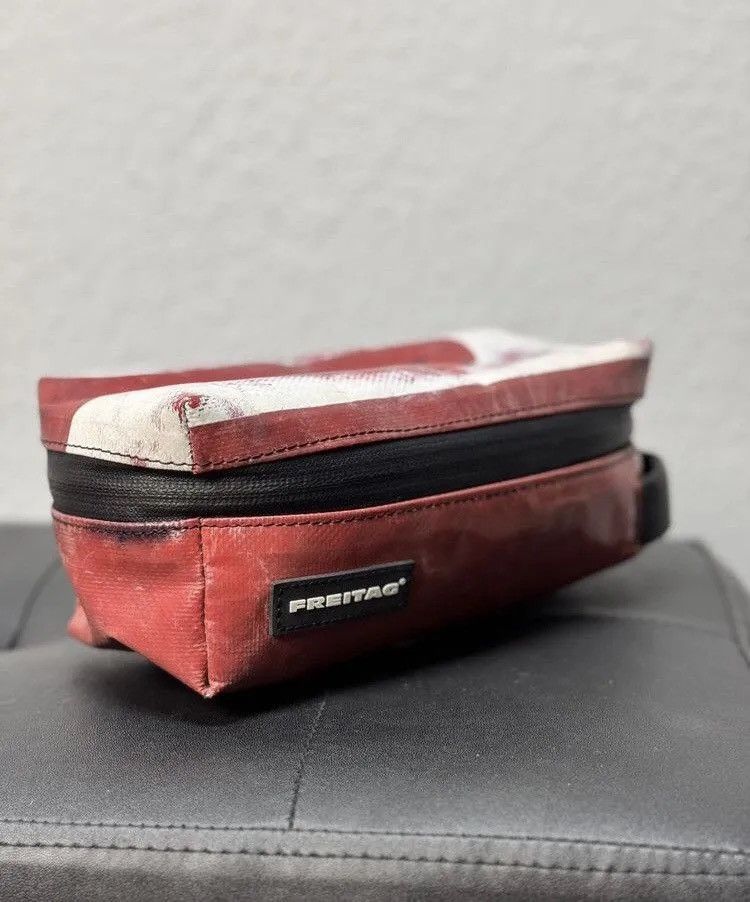 Freitag Vintage Messenger Backpack Recycling Bag Shopper Bag in Red, Men's