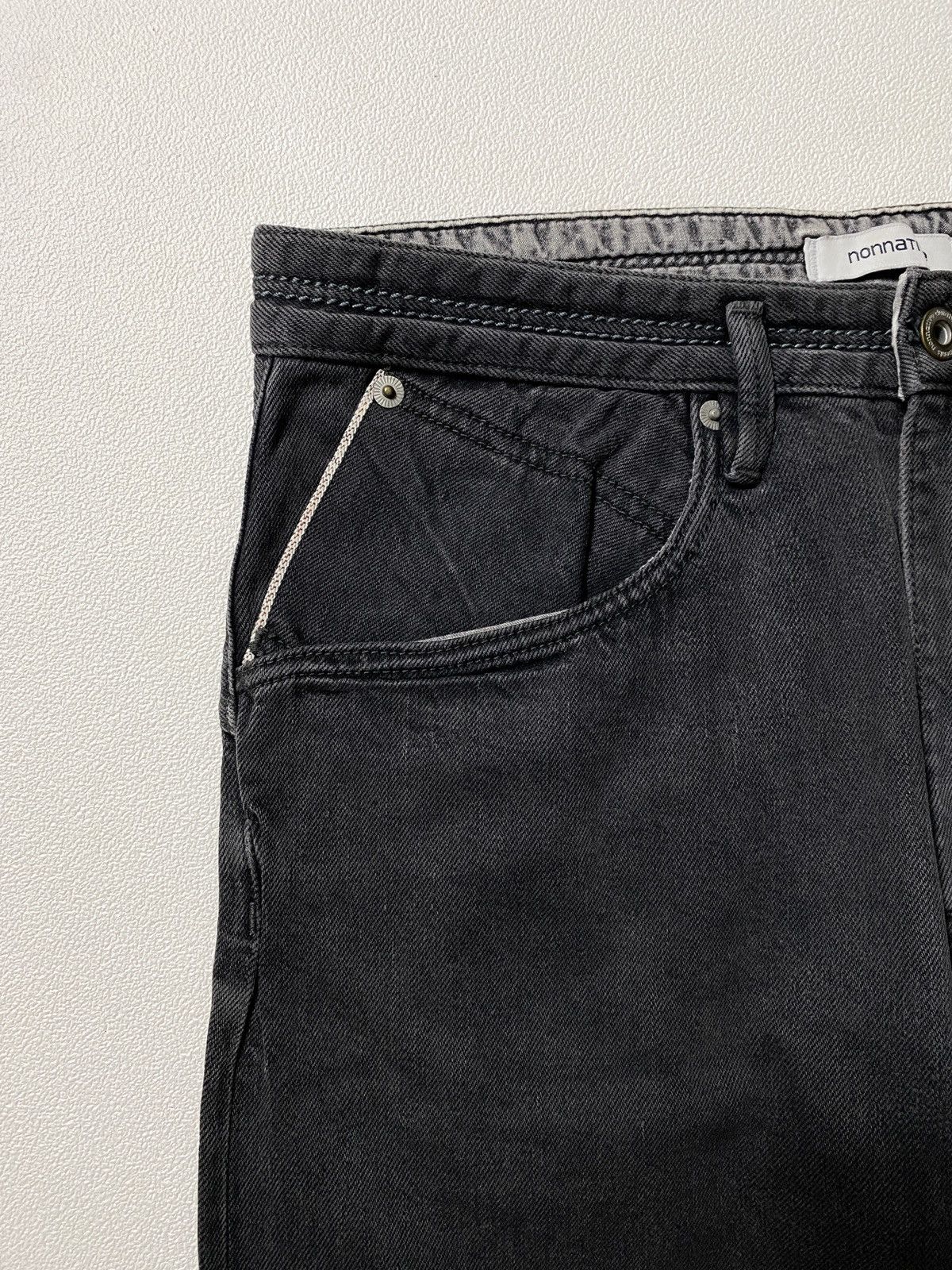 Japanese Brand Nonnative selvedge Japan black skinny biker jeans Size US 30 / EU 46 - 4 Thumbnail