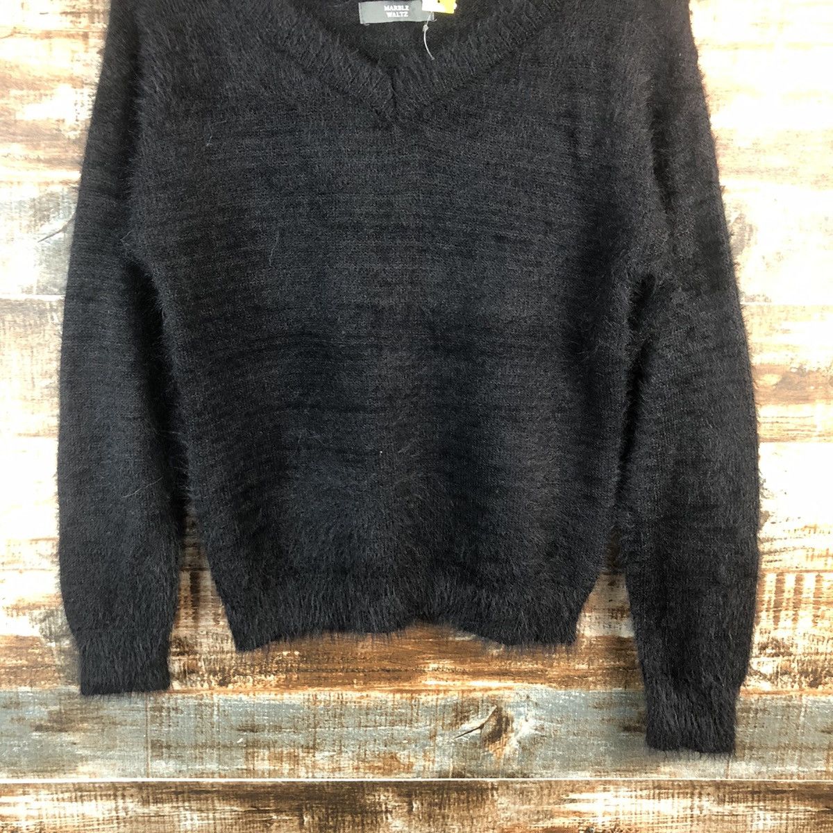 Homespun Knitwear DL Marble Waltz Black fur shaggy mohair Knitwear #C023 Size US M / EU 48-50 / 2 - 3 Thumbnail