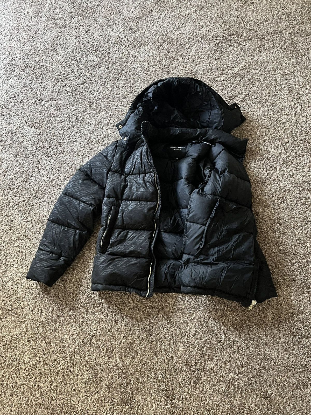 Other Supply & Demand Black Puffer Jacket - Brand New Size XL Size US XL / EU 56 / 4 - 3 Thumbnail