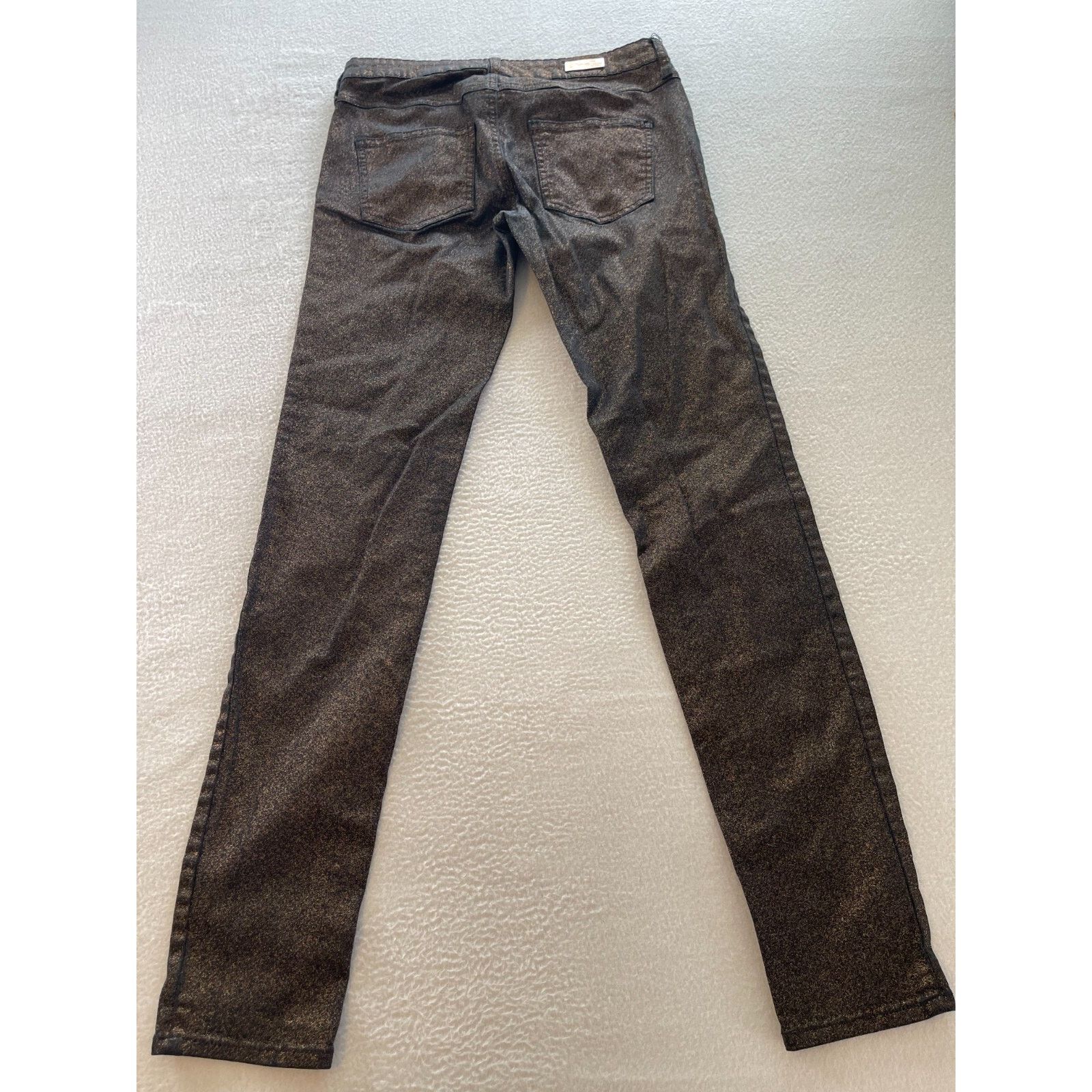Mango Mango Jeans Womens Size 6 BlackGoldMetallic MidRise Straight Size 28" / US 6 / IT 42 - 2 Thumbnail
