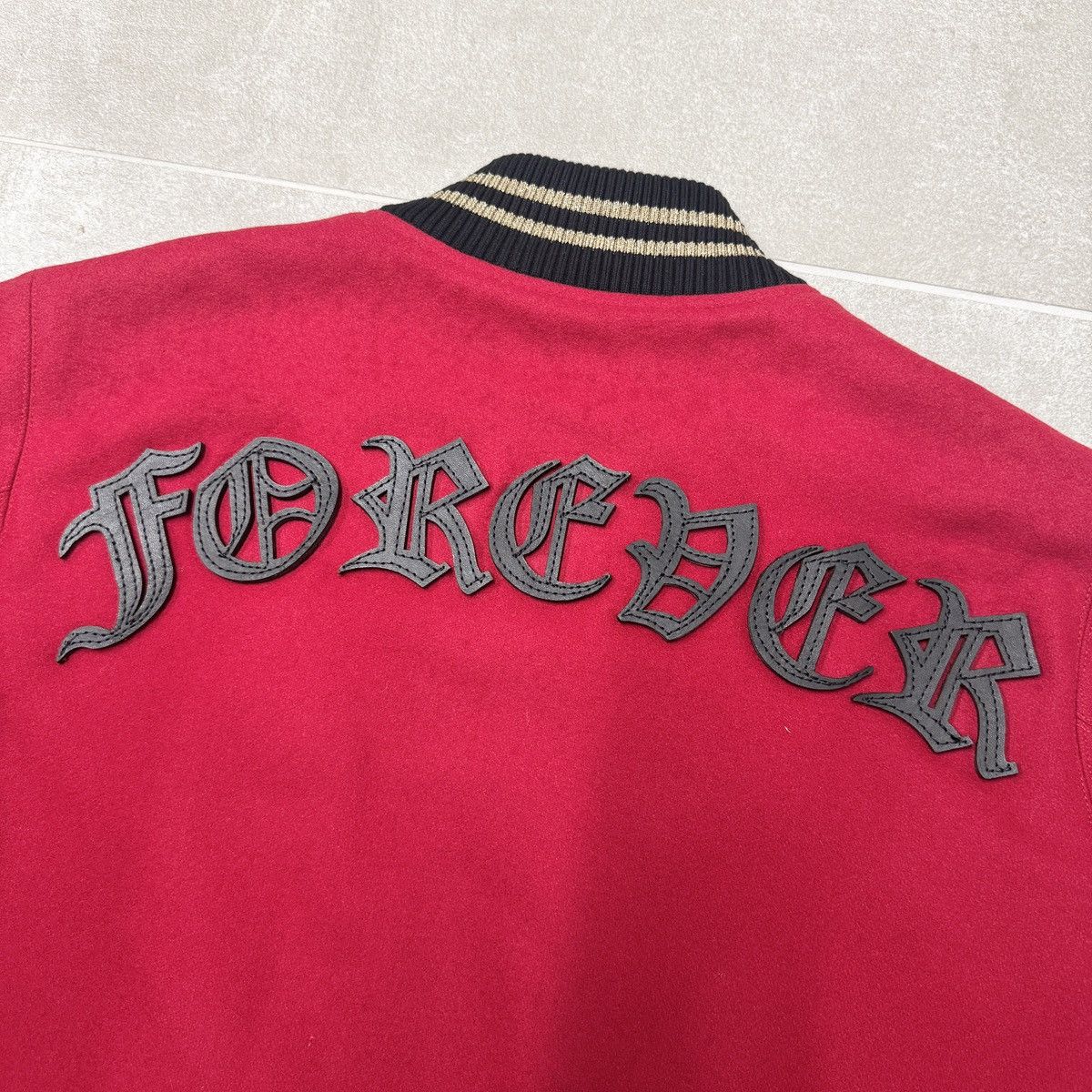 Amiri Amiri Forever Wool Blend Bomber Jacket In Red RRP £1930 Size US S / EU 44-46 / 1 - 3 Thumbnail