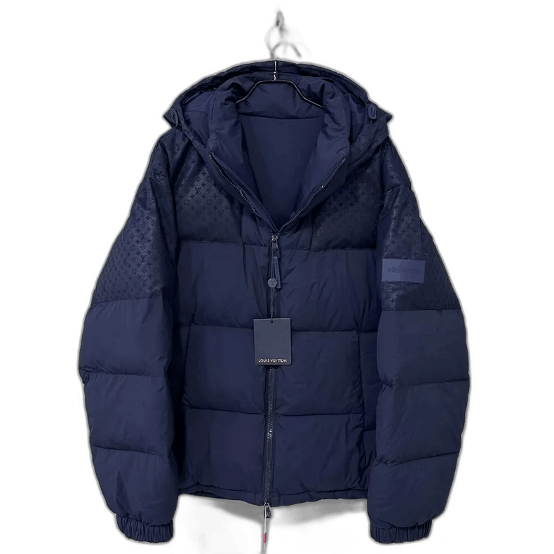 Louis Vuitton Blue Logo Puffer Jacket by Louis Vuitton-2506 Size US L / EU 52-54 / 3 - 1 Thumbnail