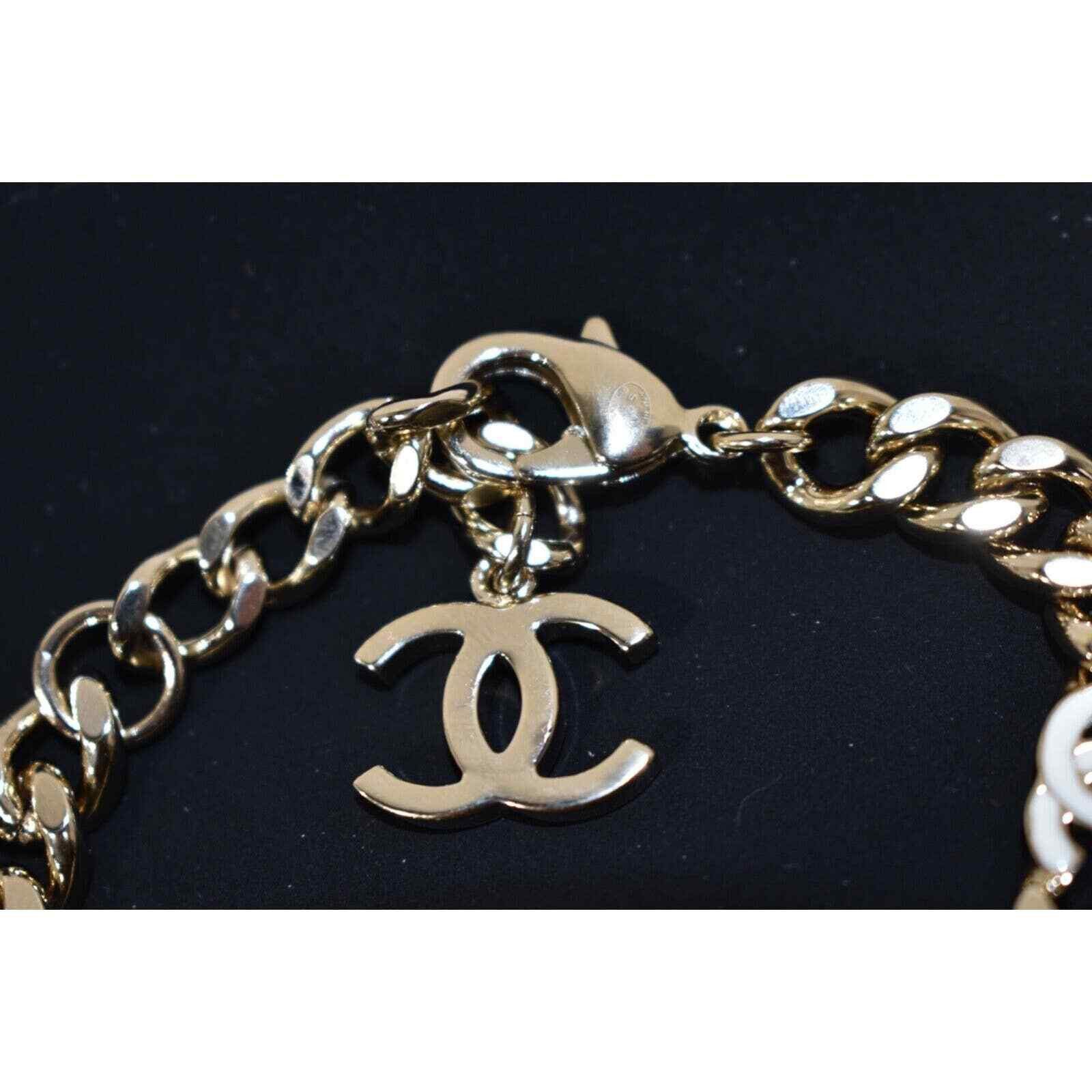 Chanel Chanel 22S Gold Chain Link Adjustable Runway Arm Bracelet Size ONE SIZE - 12 Thumbnail