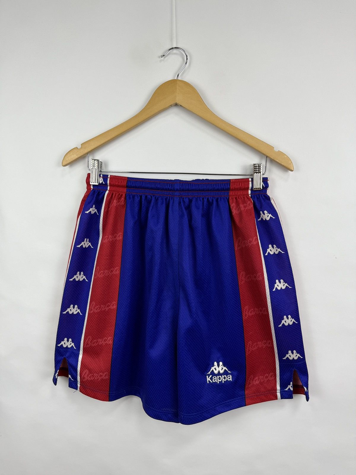 Kappa 🇪🇸 Vintage 90s Kappa Barcelona Soccer Shorts Rare Retro Hype Size US 34 / EU 50 - 2 Thumbnail