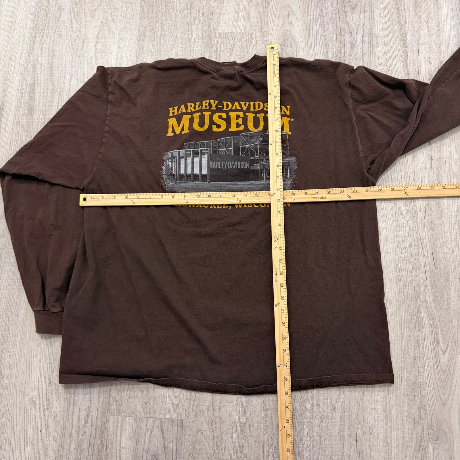 Harley Davidson Vintage Harley Davidson Shirt Men's 2XL Brown Long Sleeve Size US XXL / EU 58 / 5 - 9 Thumbnail