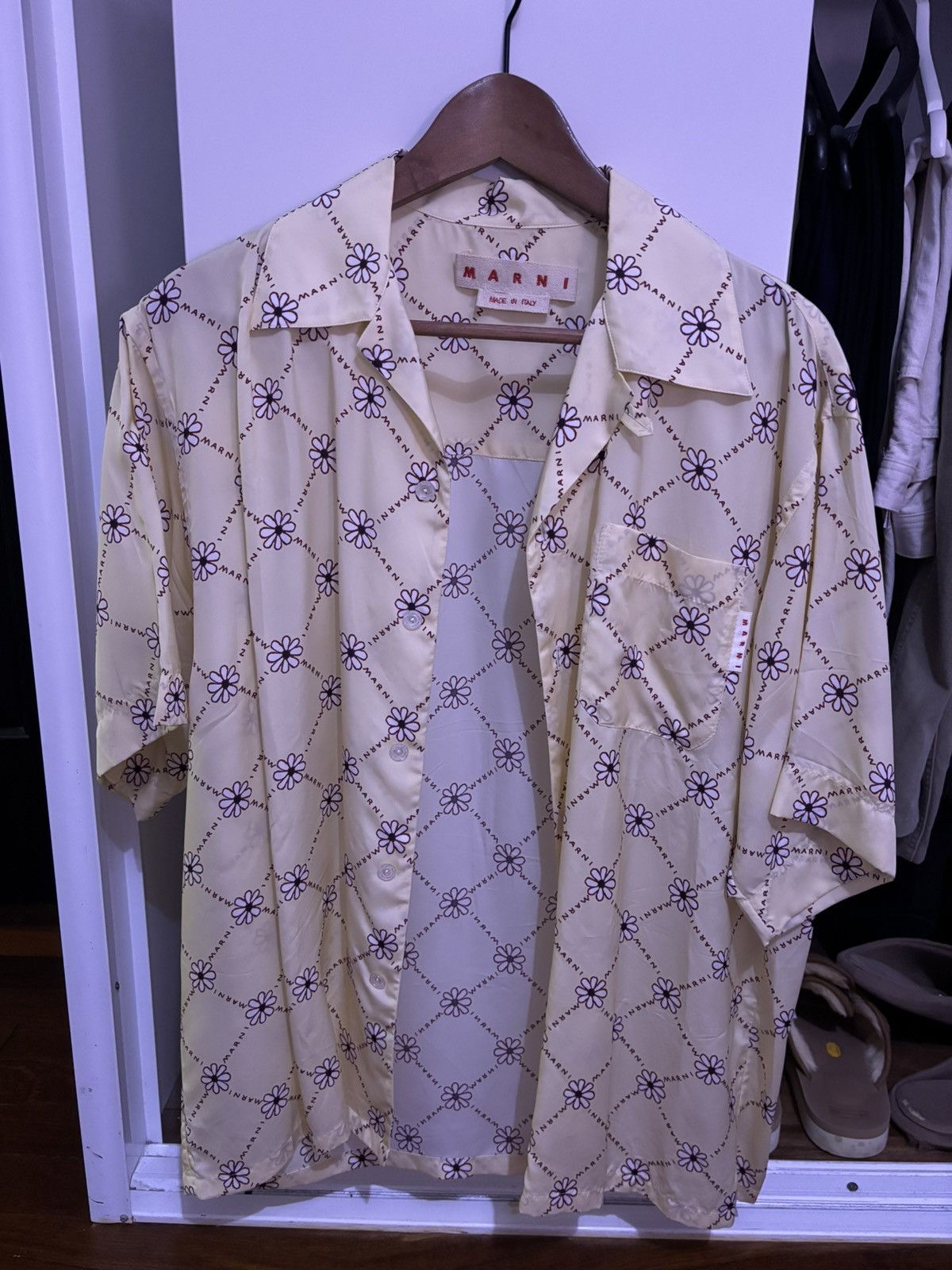 Marni Marni Viscose Toile Bowling Shirt Size US S / EU 44-46 / 1 - 2 Thumbnail