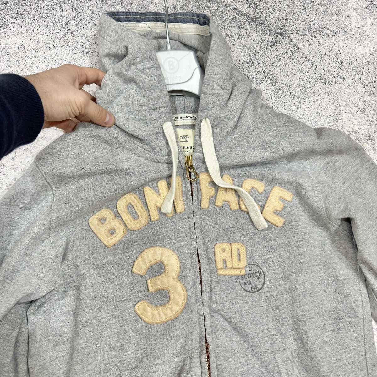Designer × Scotch & Soda Scotch $ Soda Full Zip Gray Cotton Hoodie M size Size US M / EU 48-50 / 2 - 3 Thumbnail