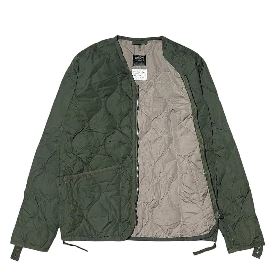 TAION 💸BINDING OFFER💸TAION-101ZML-1 Military V-neck Zip Down Jaket Size US XS / EU 42 / 0 - 6 Thumbnail