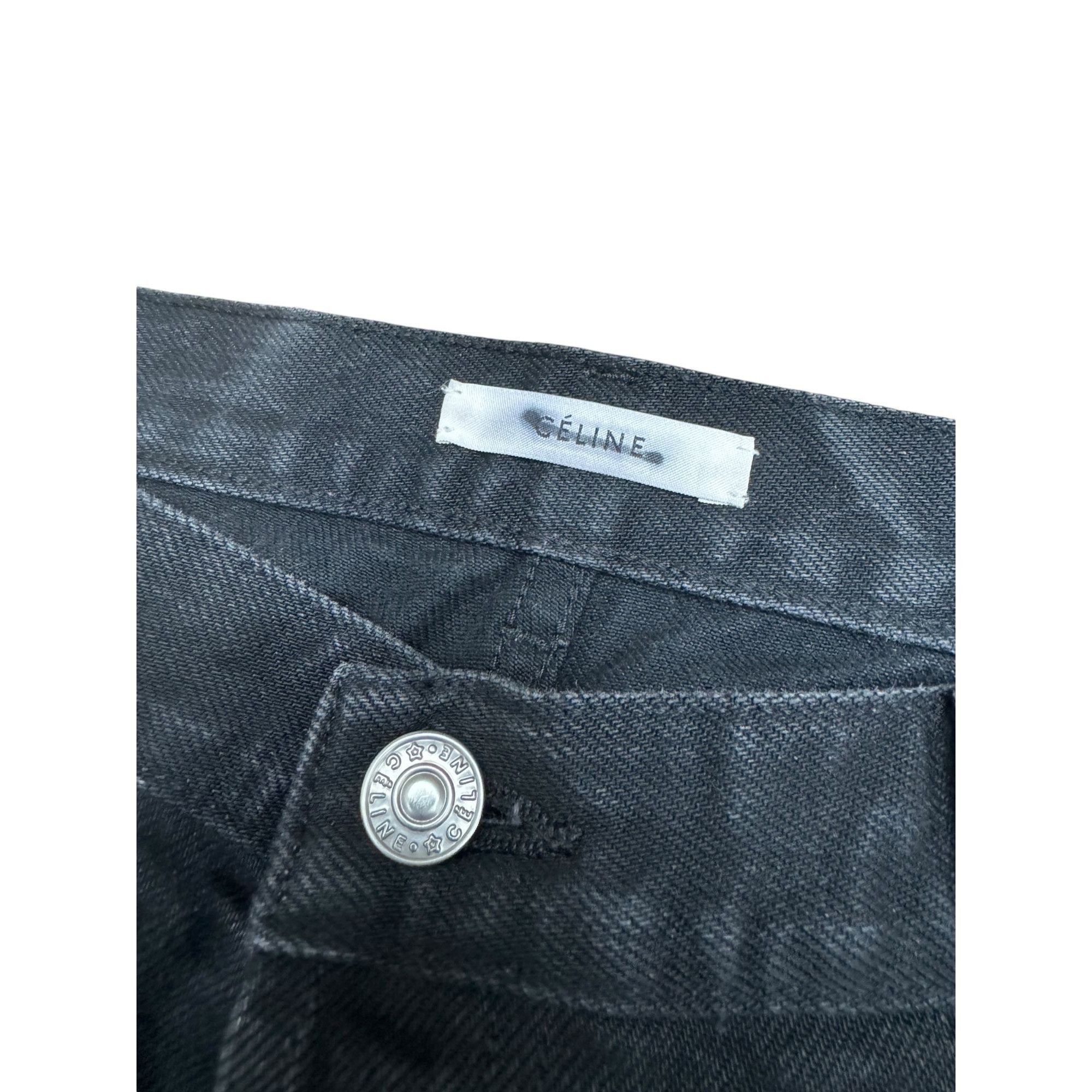 Celine Phoebe Philo Black Denim jeans Size 28" / US 6 / IT 42 - 5 Thumbnail
