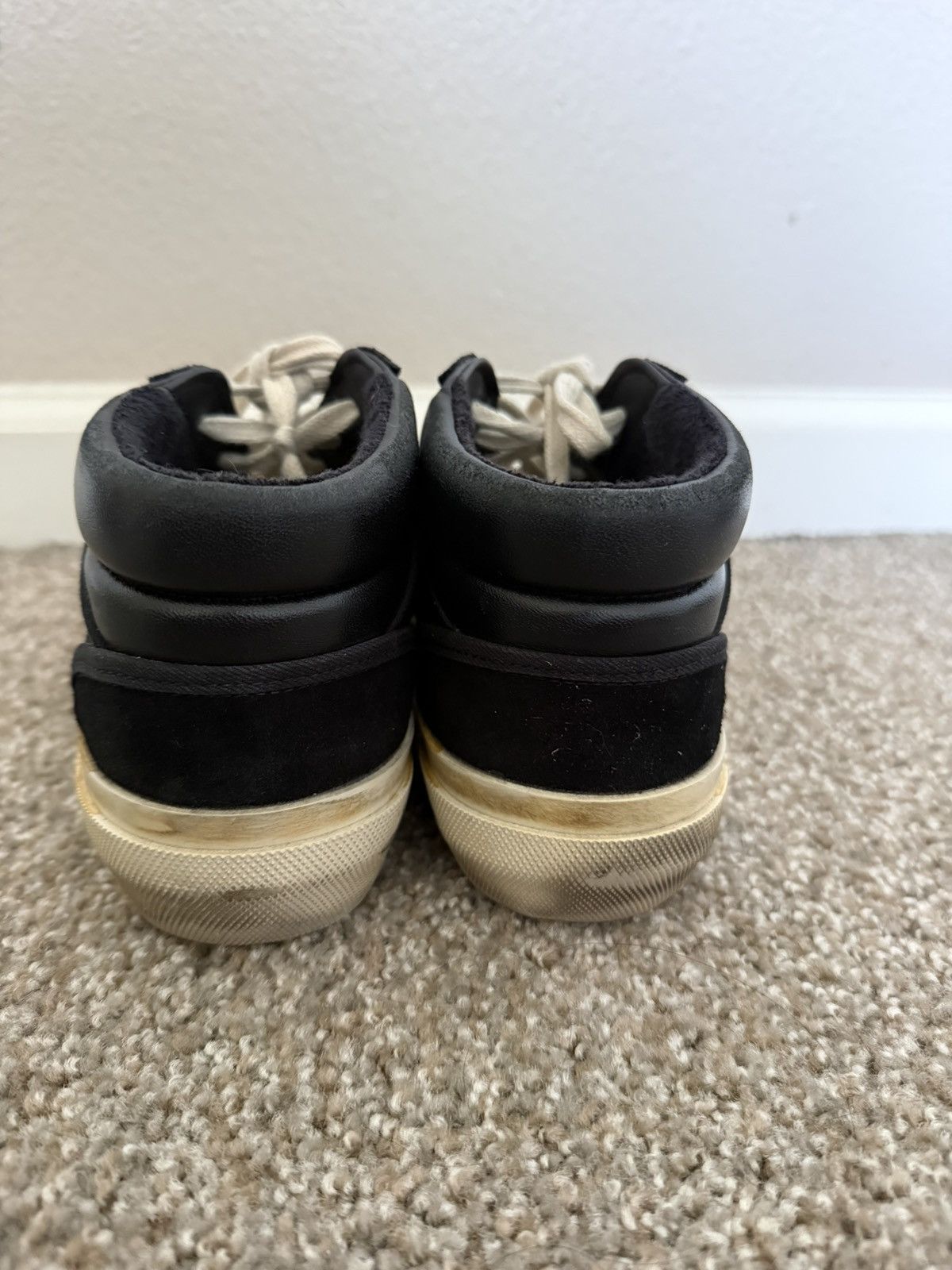 Golden Goose Mid Star in black nappa and suede Size US 7 / EU 40 - 6 Thumbnail
