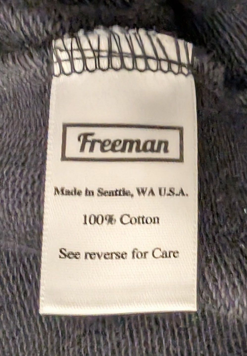 Freeman Freeman Seattle Snap Button Terry Hoodie Black Made in USA Size US M / EU 48-50 / 2 - 4 Thumbnail