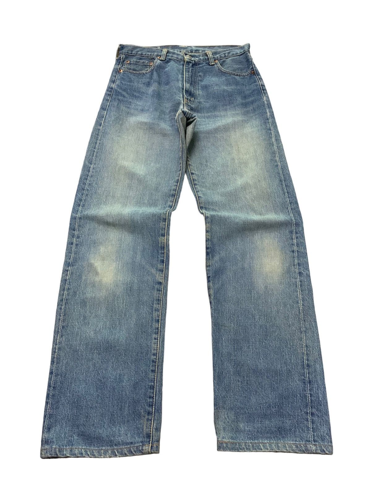 Levi's × Vintage Vintage LEVIS 502 LVC Talon Zipper Redline Selvedge Jeans Size US 30 / EU 46 - 4 Thumbnail