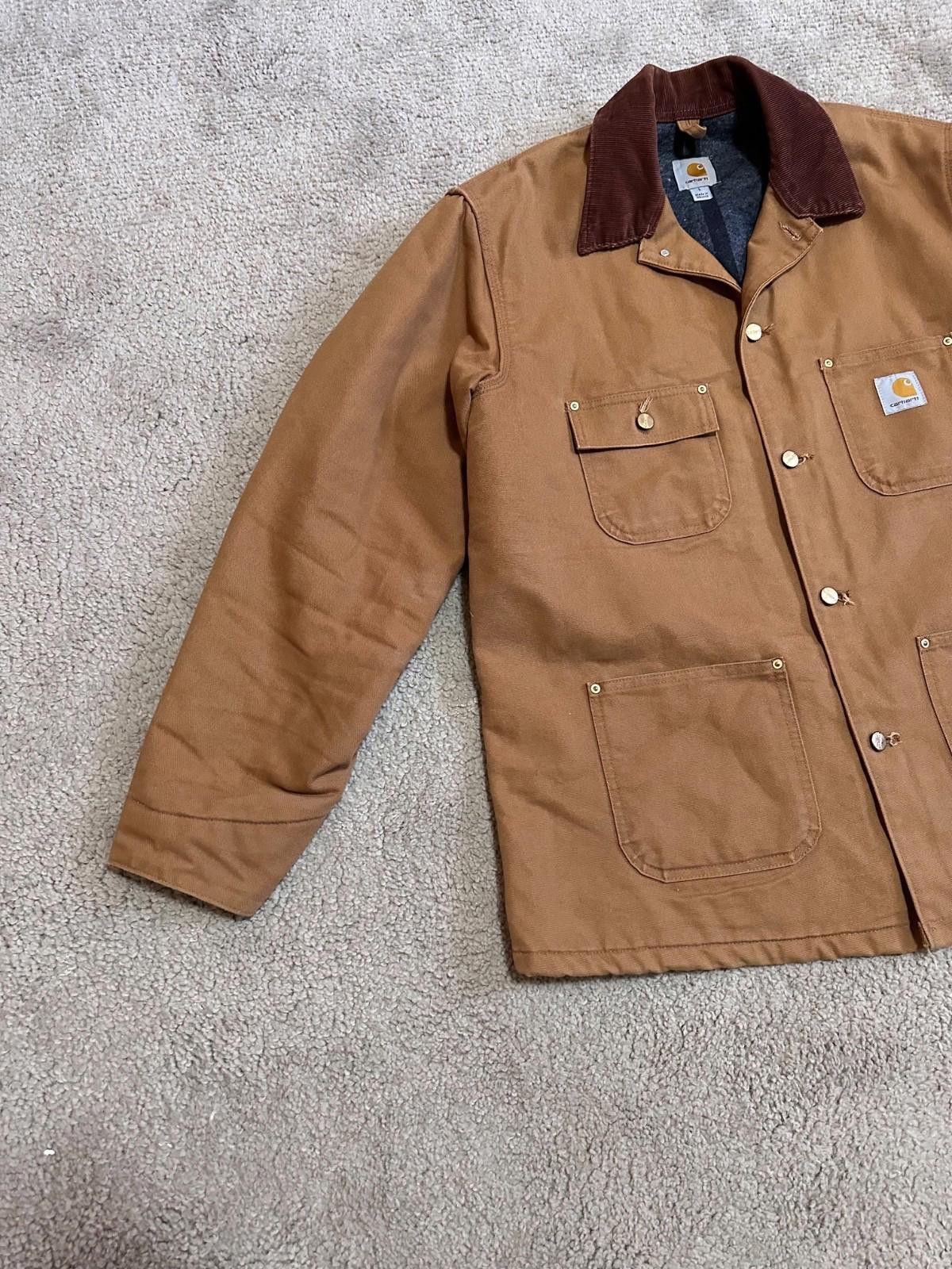 Carhartt Carhartt C01 BRN Blanket Lined Chore Workwear Jacket Sz L Size US L / EU 52-54 / 3 - 2 Thumbnail