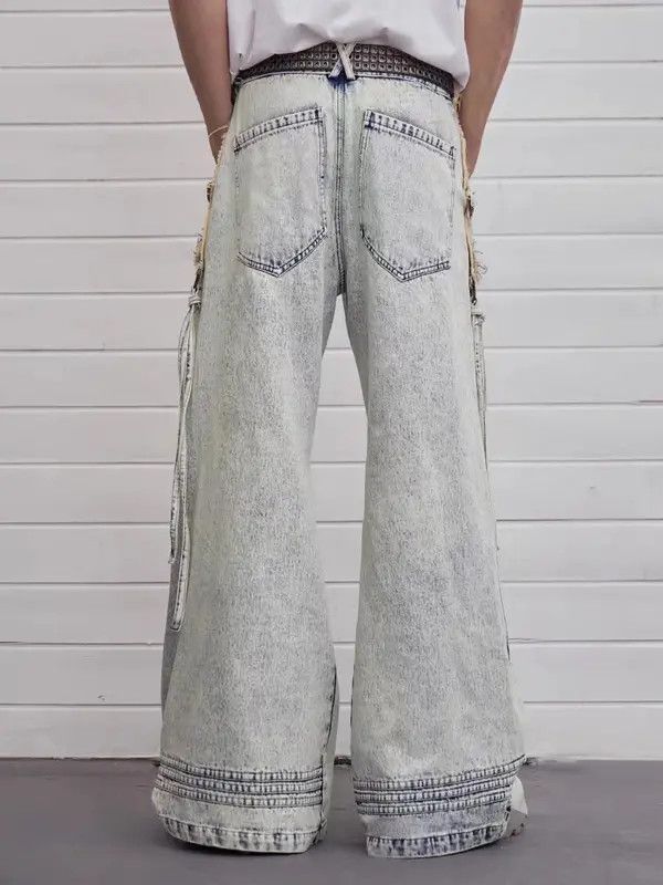 VIBE High Street Washed Pioneer Heavy Industry Loose Jeans Size US 32 / EU 48 - 4 Thumbnail