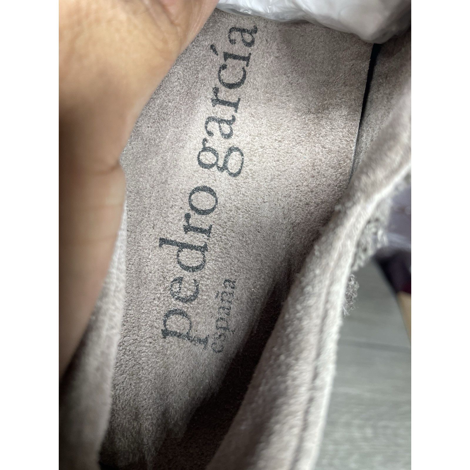 Pedro Garcia Pedro Garcia Silver Satin Gray Suede Lace Up Sneakers Women Size US 6.5 / IT 36.5 - 9 Thumbnail