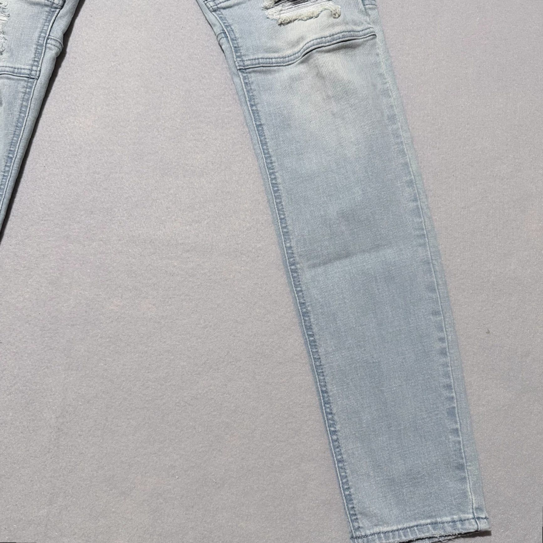 Pacsun Pacsun Biker Skinny Jeans Men Denim Active Stretch Distressed - 32x32 Blue 5-Pocket 32x32 Jeans Size US 32 / EU 48 - 6 Thumbnail
