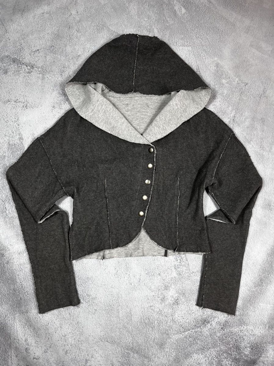 Vintage Vintage Y2K patchwork Yoshi styled cropped hooded jacket 00s Size S / US 4 / IT 40 - 2 Thumbnail