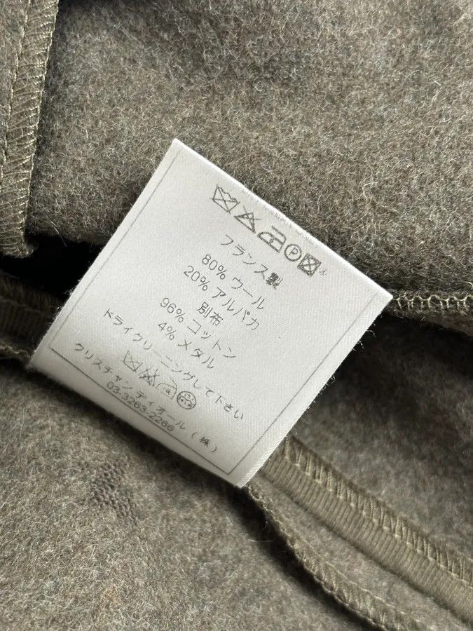 Dior AW2006 Christian Dior Khaki Wool Contrast Stitch Blazer Jacket Size M / US 6-8 / IT 42-44 - 13 Thumbnail