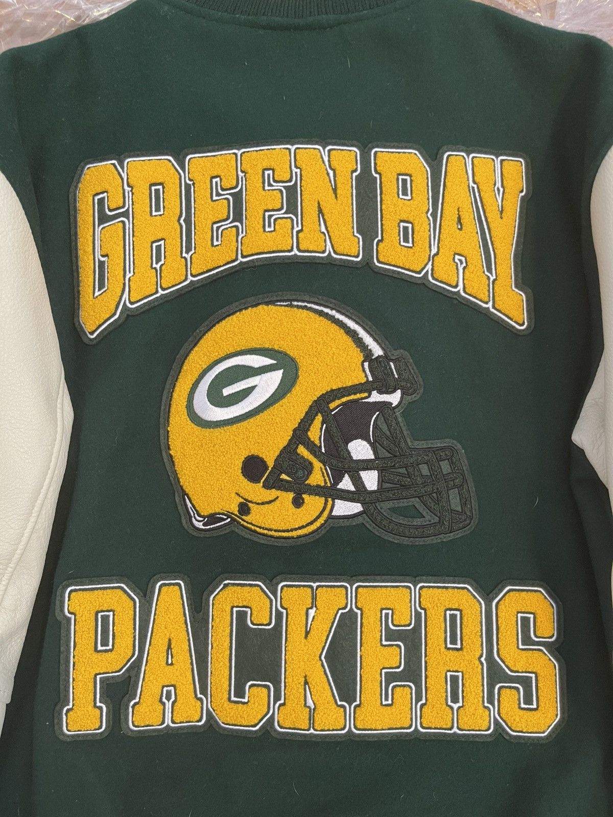 NFL × October's Very Own OVO x NFL Green Bay Packers Varsity Jacket Size US L / EU 52-54 / 3 - 6 Thumbnail
