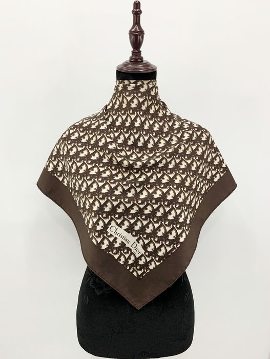 Vintage Vintage Christian Dior Monogram Silk Scarf Neckwear - SCA659 ...