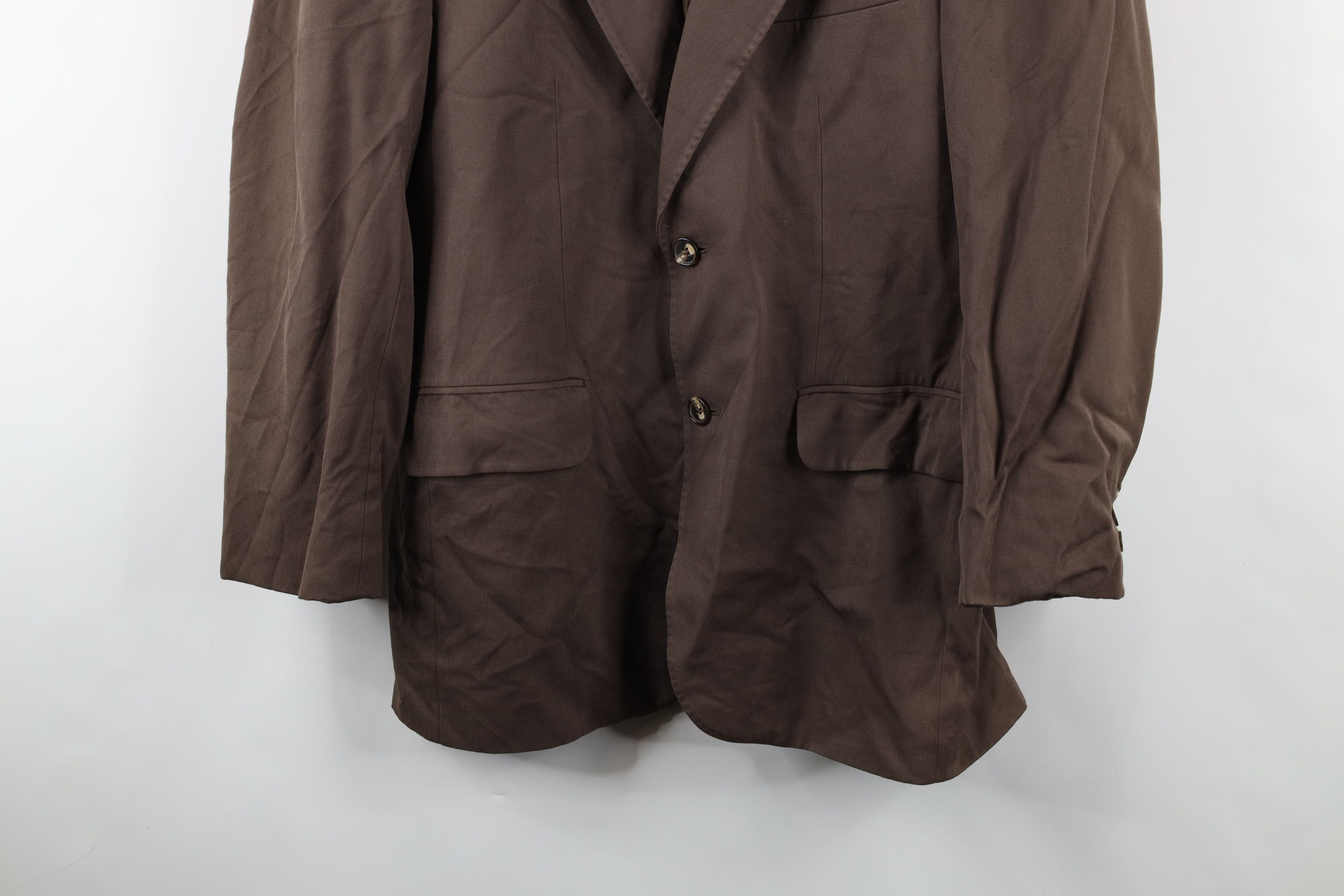 Vintage Vintage 70s Streetwear Suit Coat Jacket Brown W Germany Size US L / EU 52-54 / 3 - 3 Thumbnail