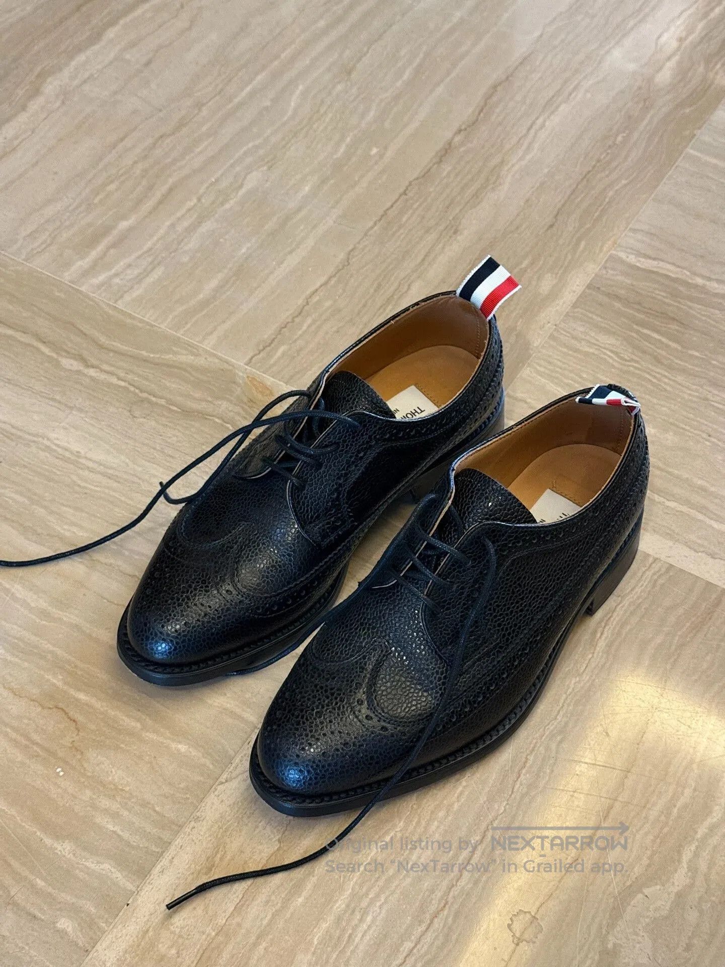 thom browne women's leather lace.