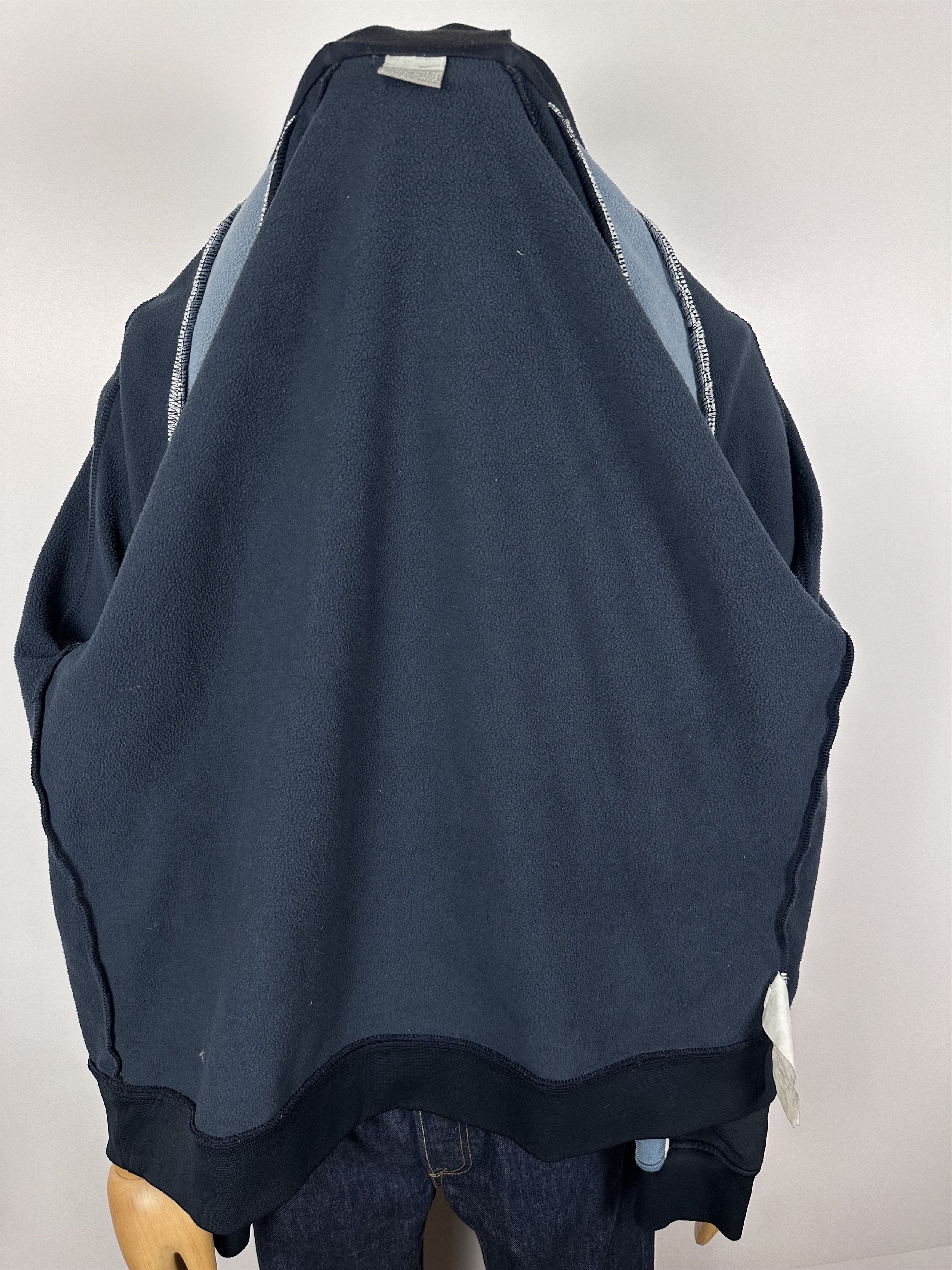 Nike × Vintage Nike Vintage Zip Hoodie Big Logo Blue 90s Mens Size XL Size US XL / EU 56 / 4 - 10 Thumbnail
