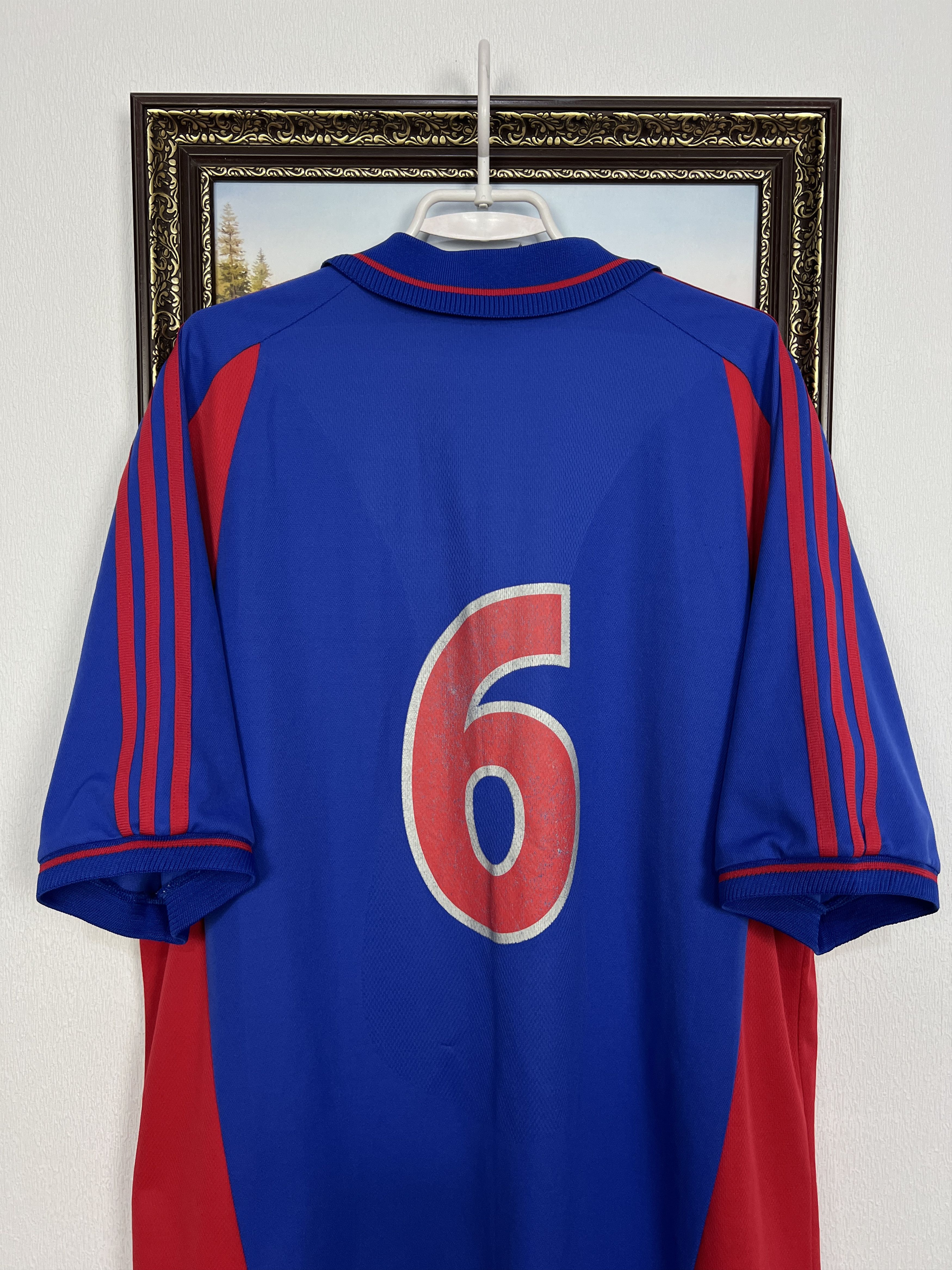 Adidas CSA Steaua Bucuresti football shirt 2000 Soccer Adidas Size US XL / EU 56 / 4 - 13 Thumbnail