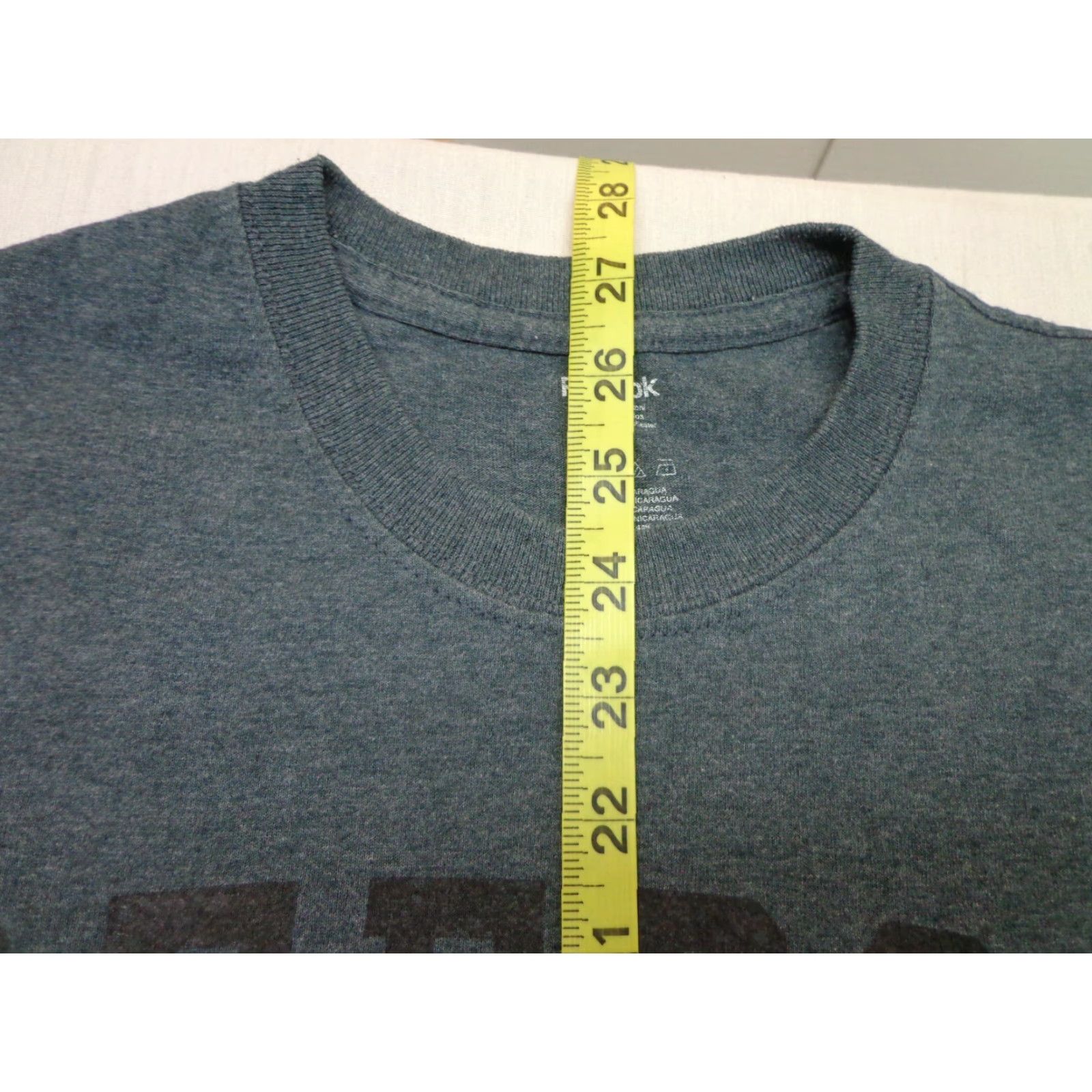 Reebok Reebok Athletic Dept. Heather Gray T Shirt Size Medium Mens Short Sleeve Crew Neck Logo Cotton Blend Solid Size US M / EU 48-50 / 2 - 6 Thumbnail