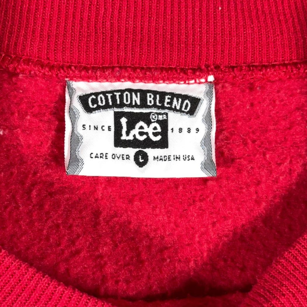 Lee VINTAGE Lee Red Christmas Sweatshirt Adult Large Cotton Blend Crew Neck 90s Size US L / EU 52-54 / 3 - 6 Thumbnail