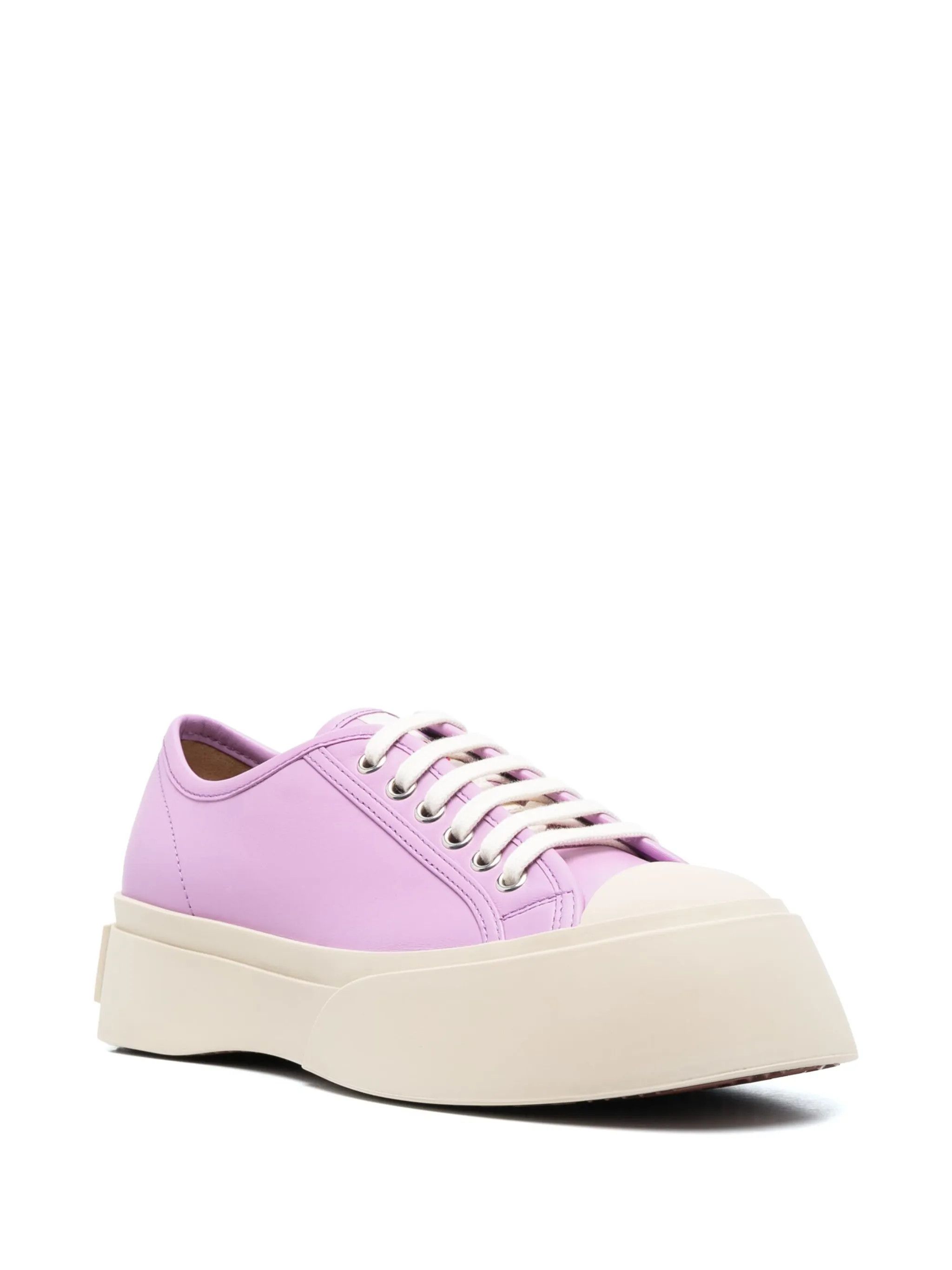 Marni o1f1d3z0525 Pablo Flatform Sneakers in Purple/Beige Size US 8 / IT 38 - 2 Thumbnail