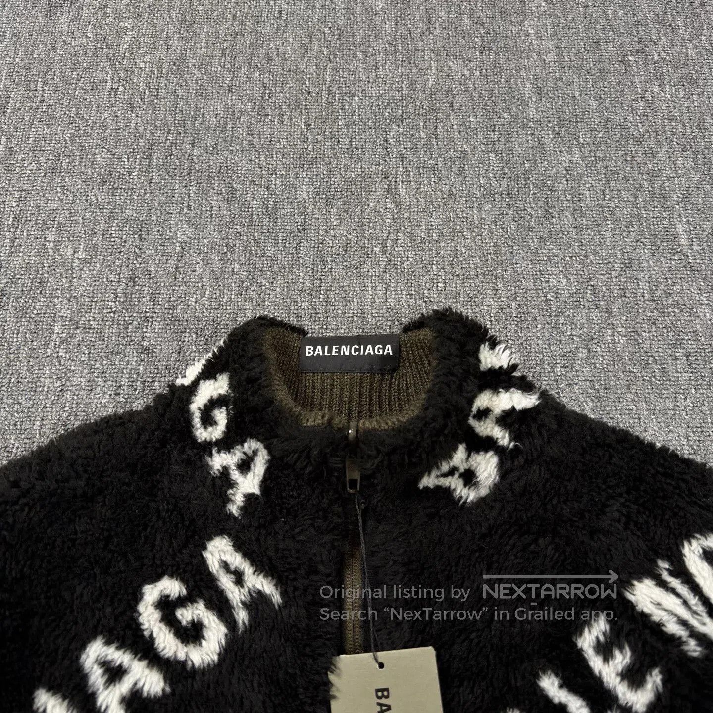 Balenciaga black reversible balenciaga fleece jacket. Size US M / EU 48-50 / 2 - 3 Thumbnail