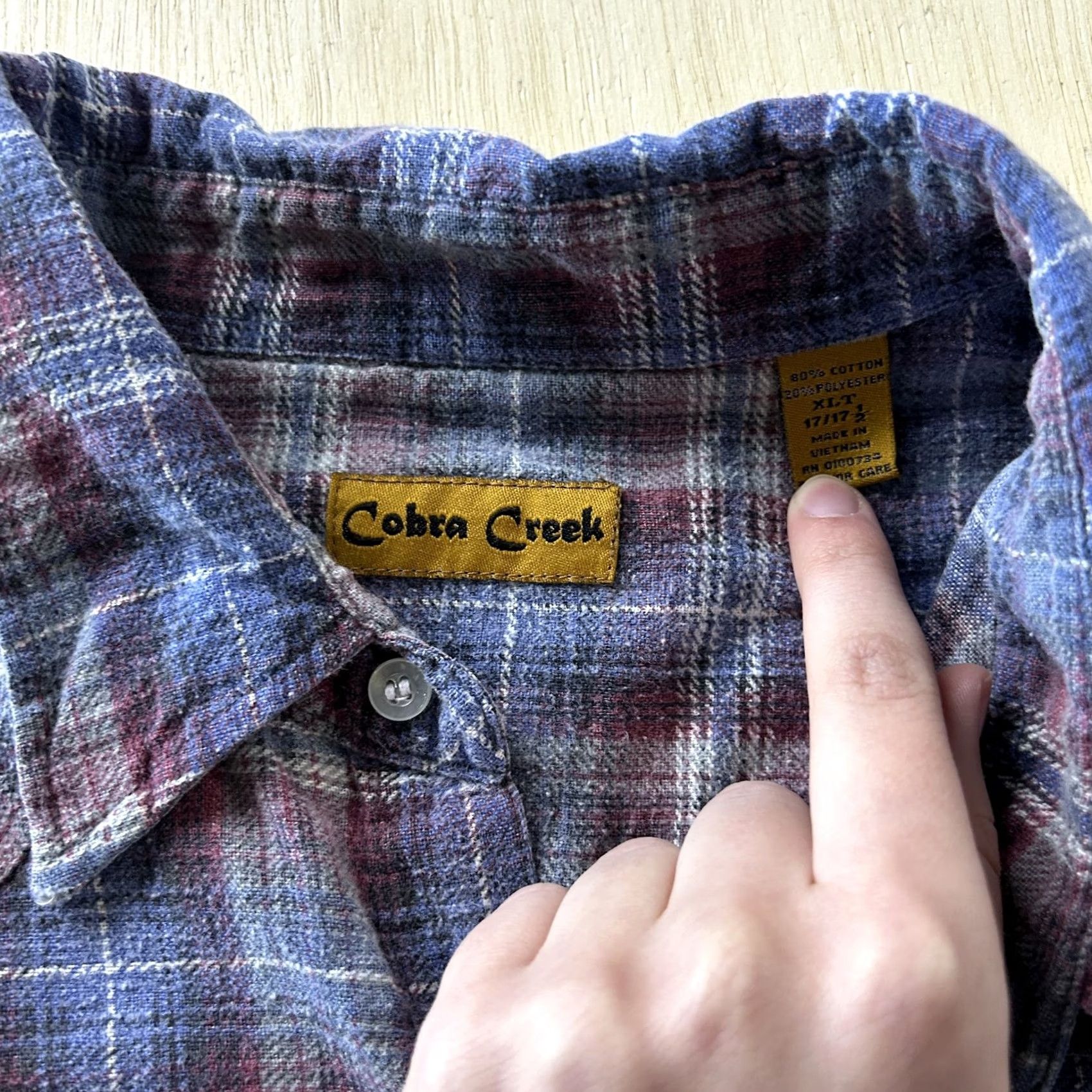 Vintage VINTAGE Cobra Creek Flannel Shirt Mens XL Blue Plaid Western Pearl Snap Shirt Size US XL / EU 56 / 4 - 2 Thumbnail