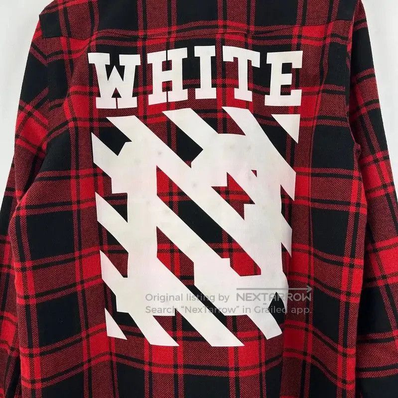 Off-White Off-White Red Wool Men's Cardigan . Size US S / EU 44-46 / 1 - 4 Thumbnail