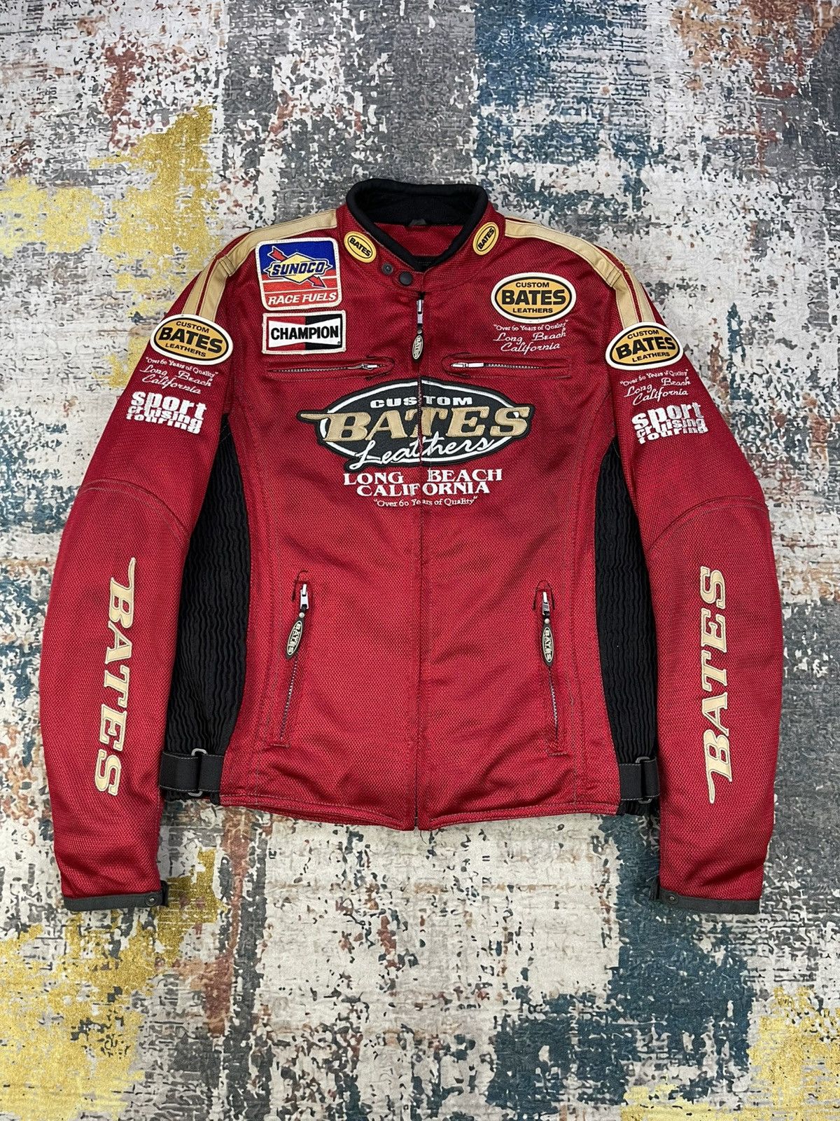 Bates Hats Bates Custom Leather Motocycle Mesh Riding Jacket Size US L / EU 52-54 / 3 - 2 Thumbnail
