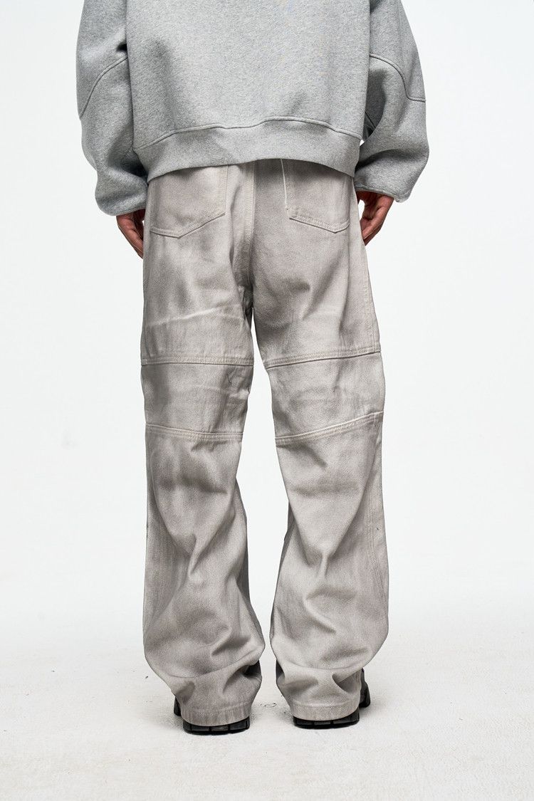 Japanese Brand Dirty Dyed Distressed Baggy Jeans Size US 32 / EU 48 - 3 Thumbnail