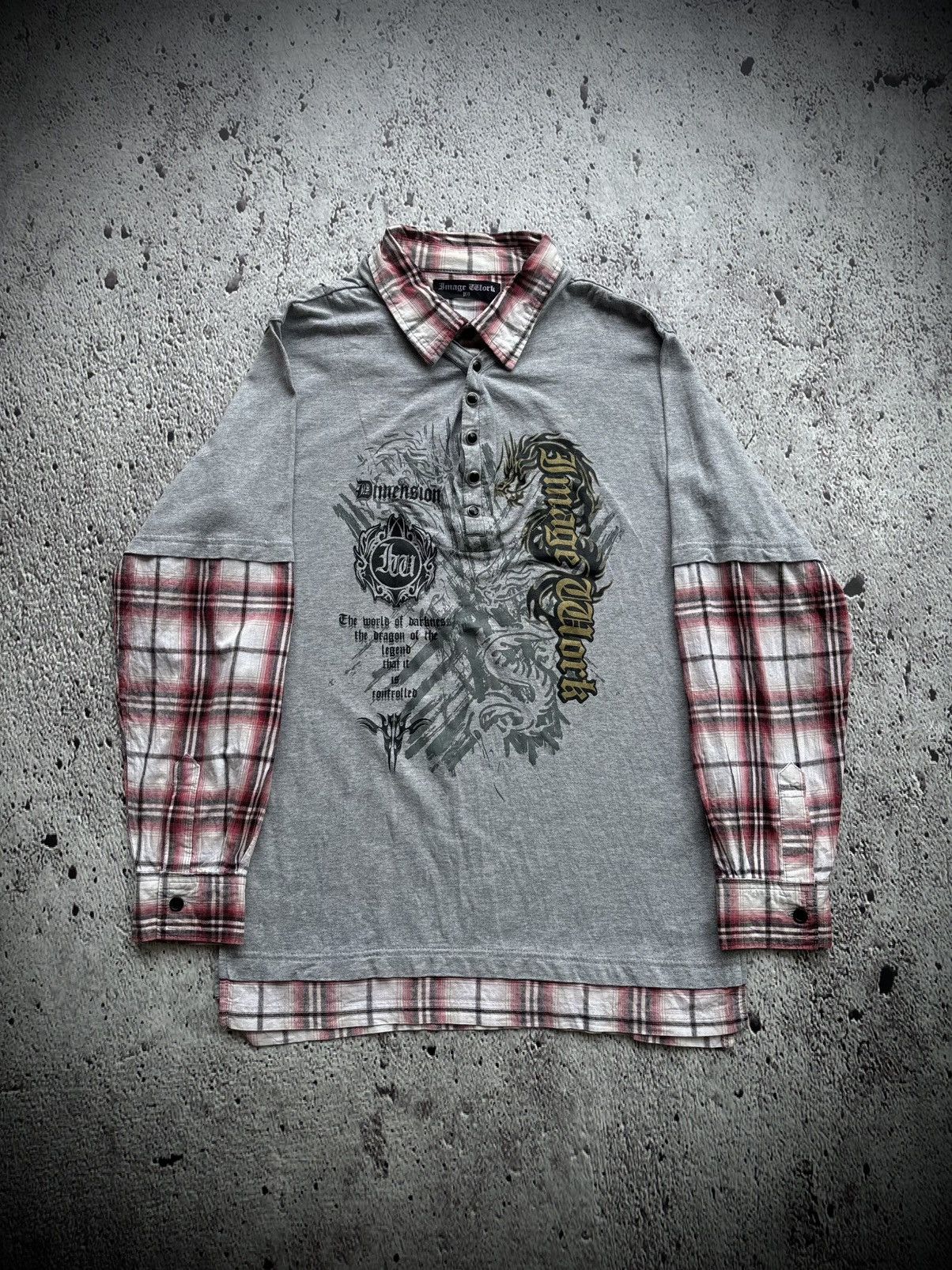 Hysteric Glamour Y2k Double layer Image work punk style shirt Size US M / EU 48-50 / 2 - 1 Thumbnail