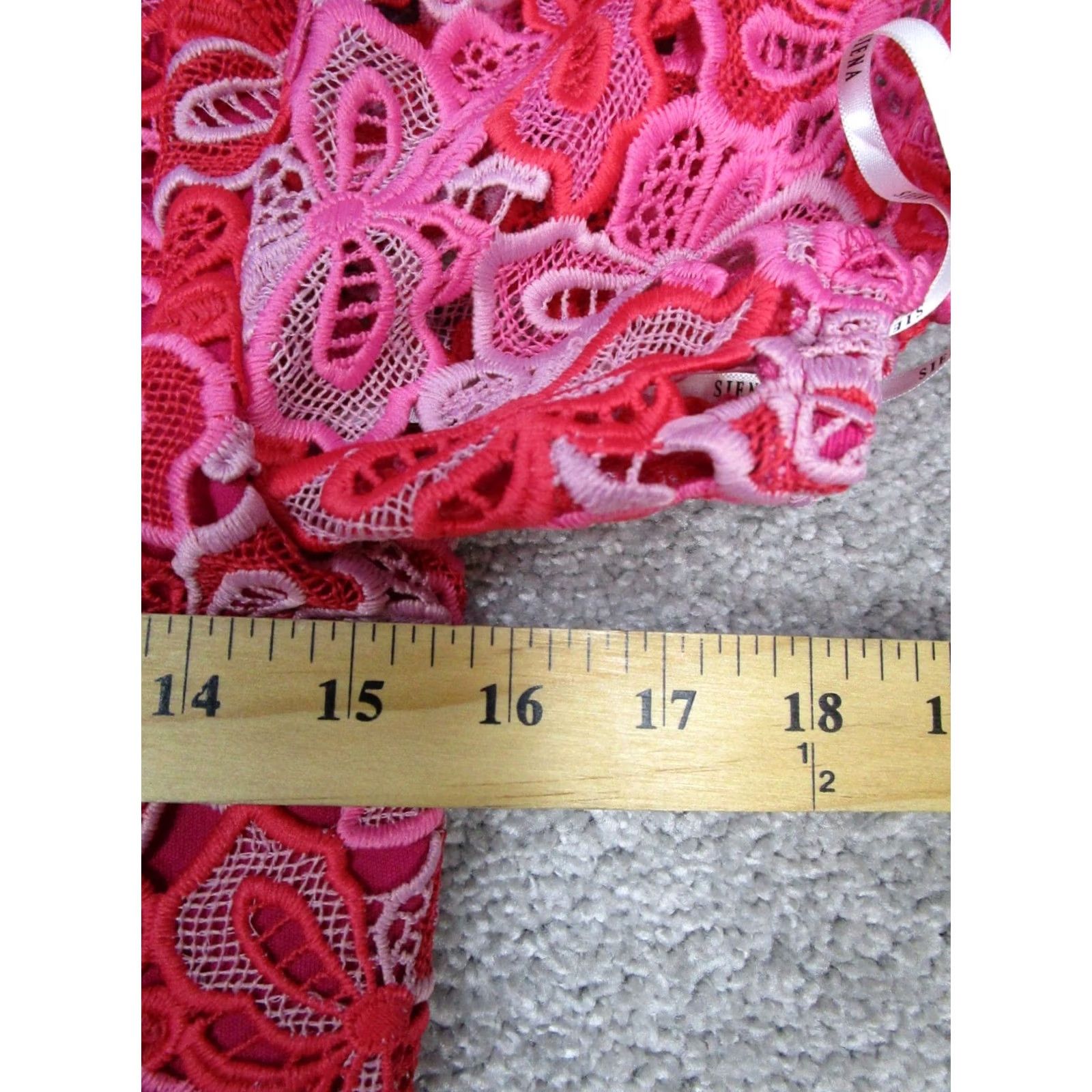 Pinko Siena Dress Womens 4 Pink Floral Lace Bodycon New Size S / US 4 / IT 40 - 7 Thumbnail