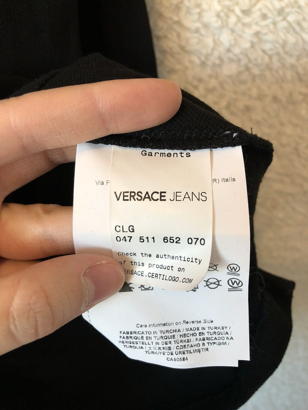 Versace Longsleeve Versace Jeans Logo Black Size US M / EU 48-50 / 2 - 5 Thumbnail