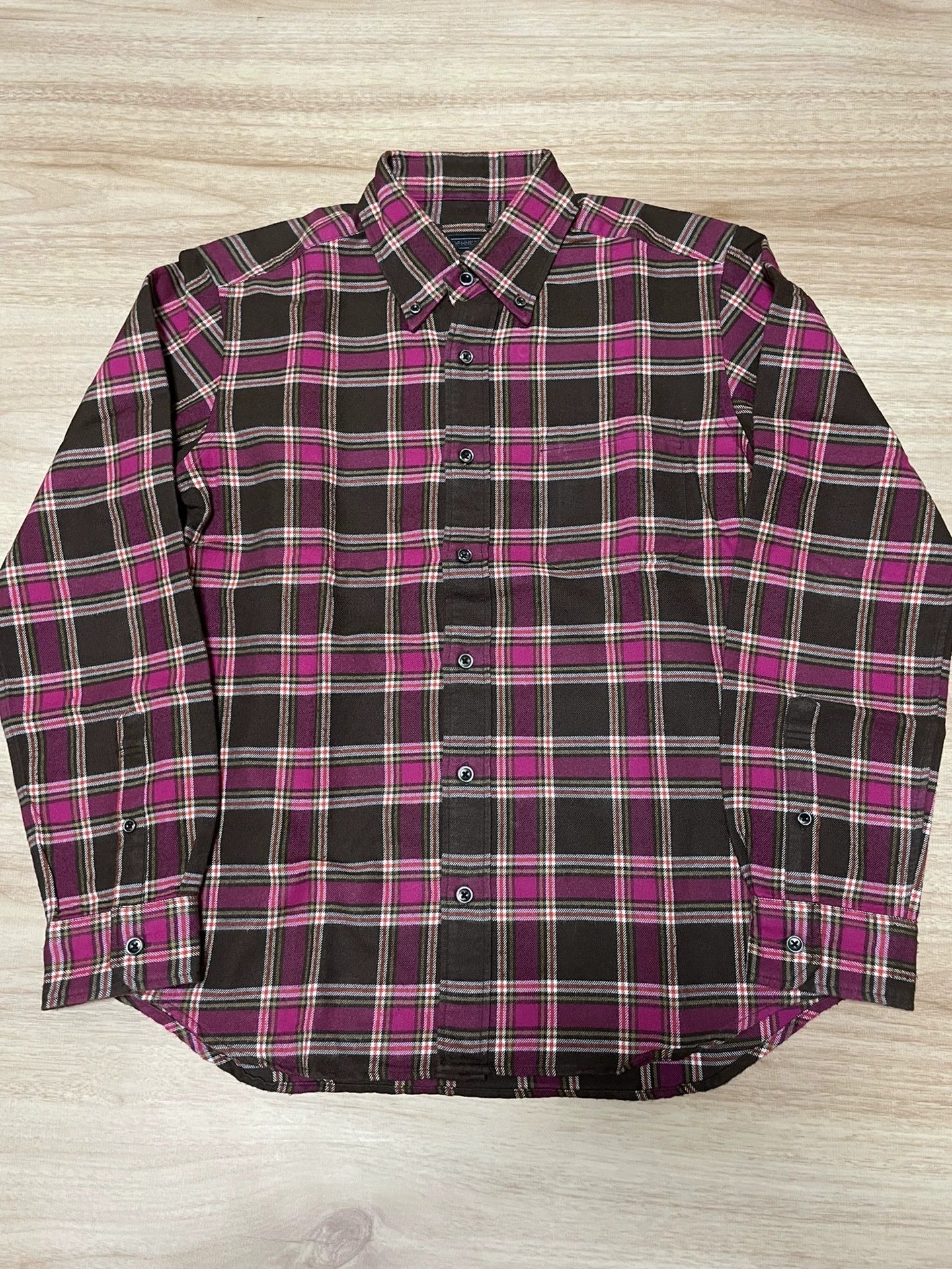 Sophnet. Sophnet. Casual Check LS Shirt Rainbow Button by Kiyonaga M Size US M / EU 48-50 / 2 - 1 Thumbnail