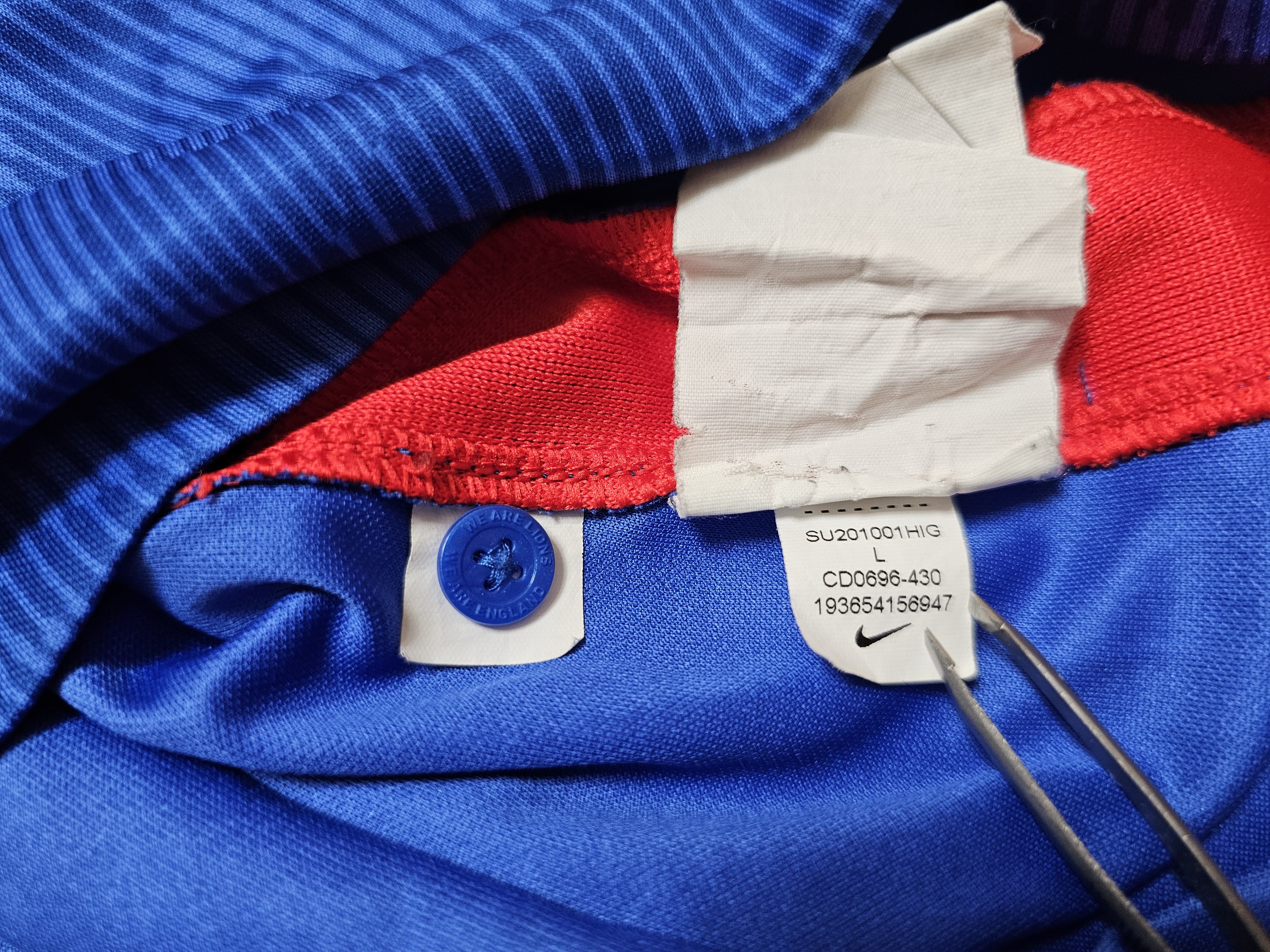 All Sport × Nike ENGLAND 2020 2022 AWAY FOOTBALL SHIRT SOCCER JERSEY Size US L / EU 52-54 / 3 - 7 Thumbnail