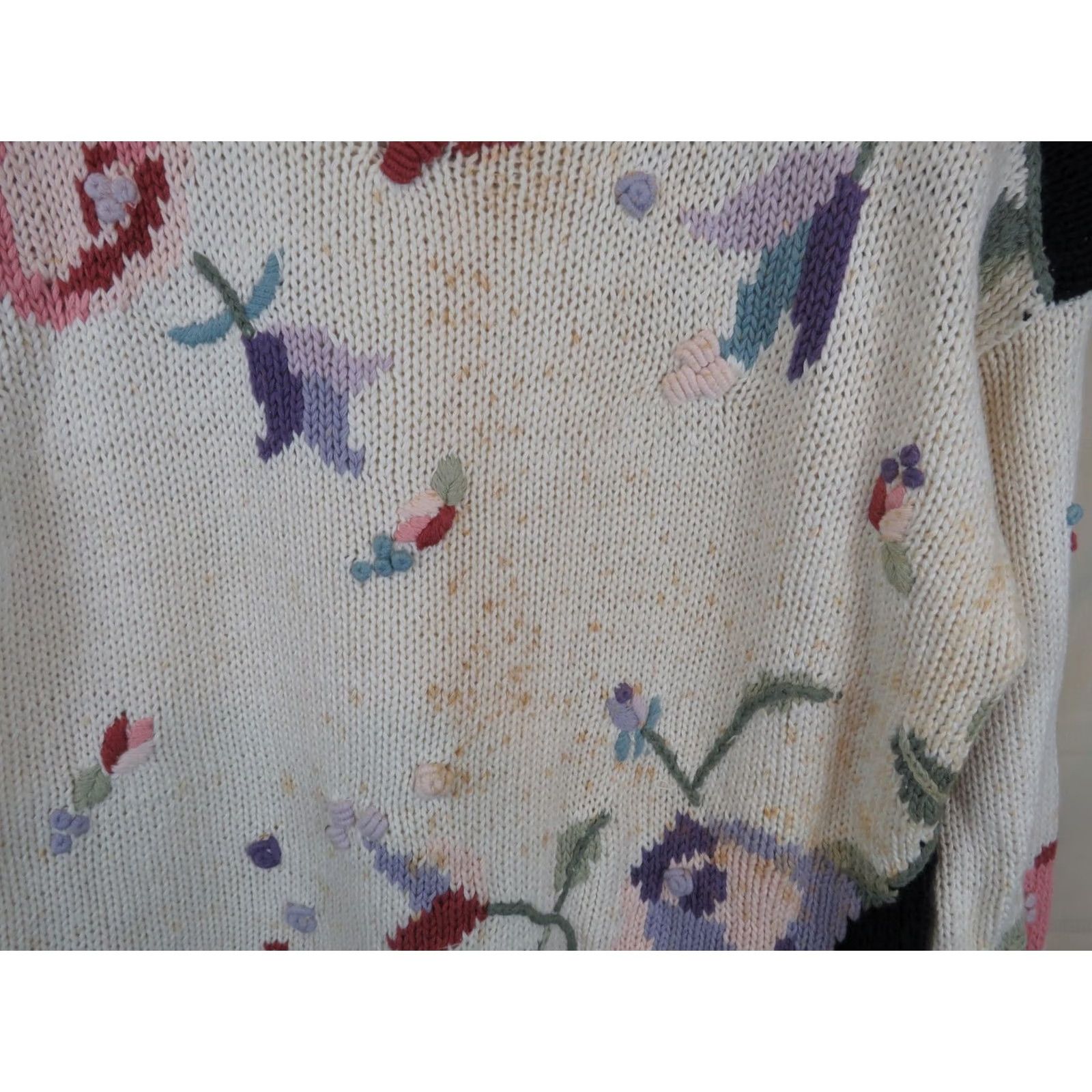 Vintage VINTAGE Tarazzia Sweater Womens M Medium Knit Retro Design Hobo Hip Hop Stain VTG Size M / US 6-8 / IT 42-44 - 2 Thumbnail